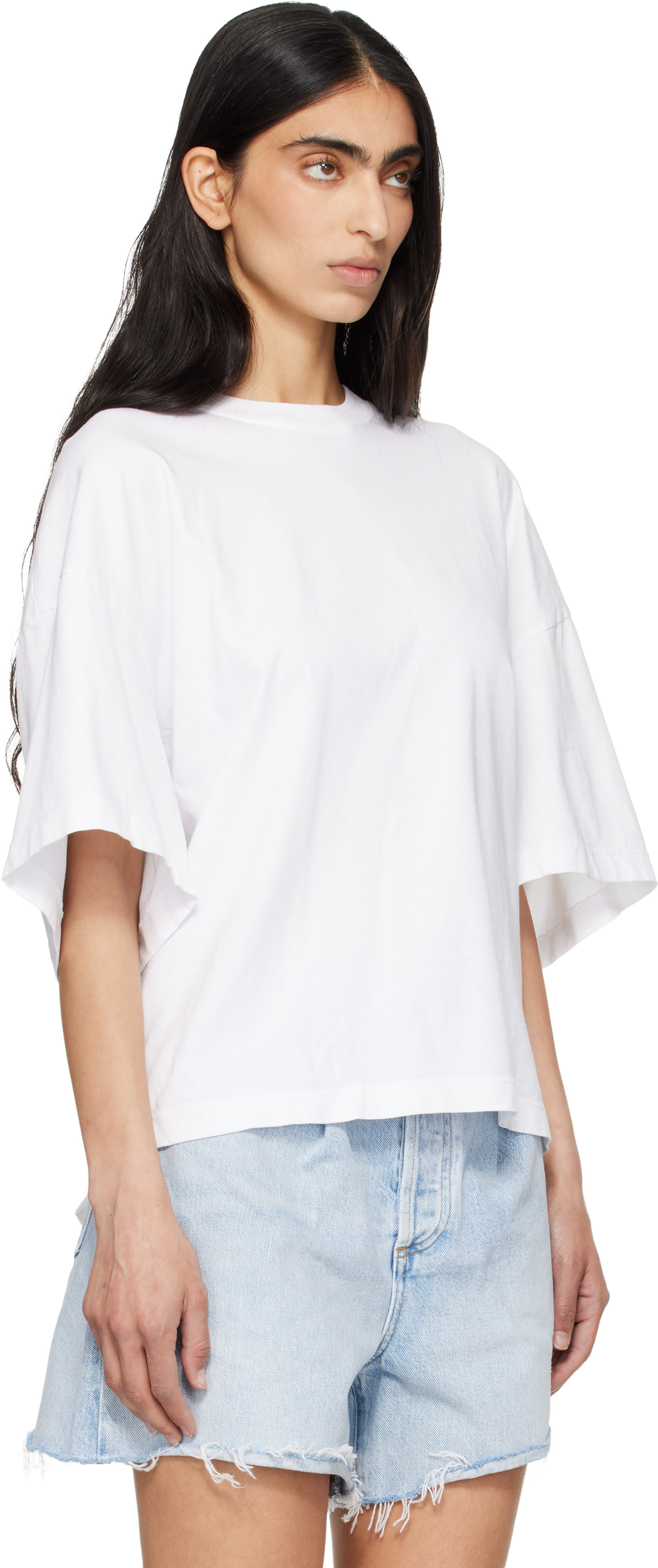 AGOLDE - T-shirt Ellery blanc