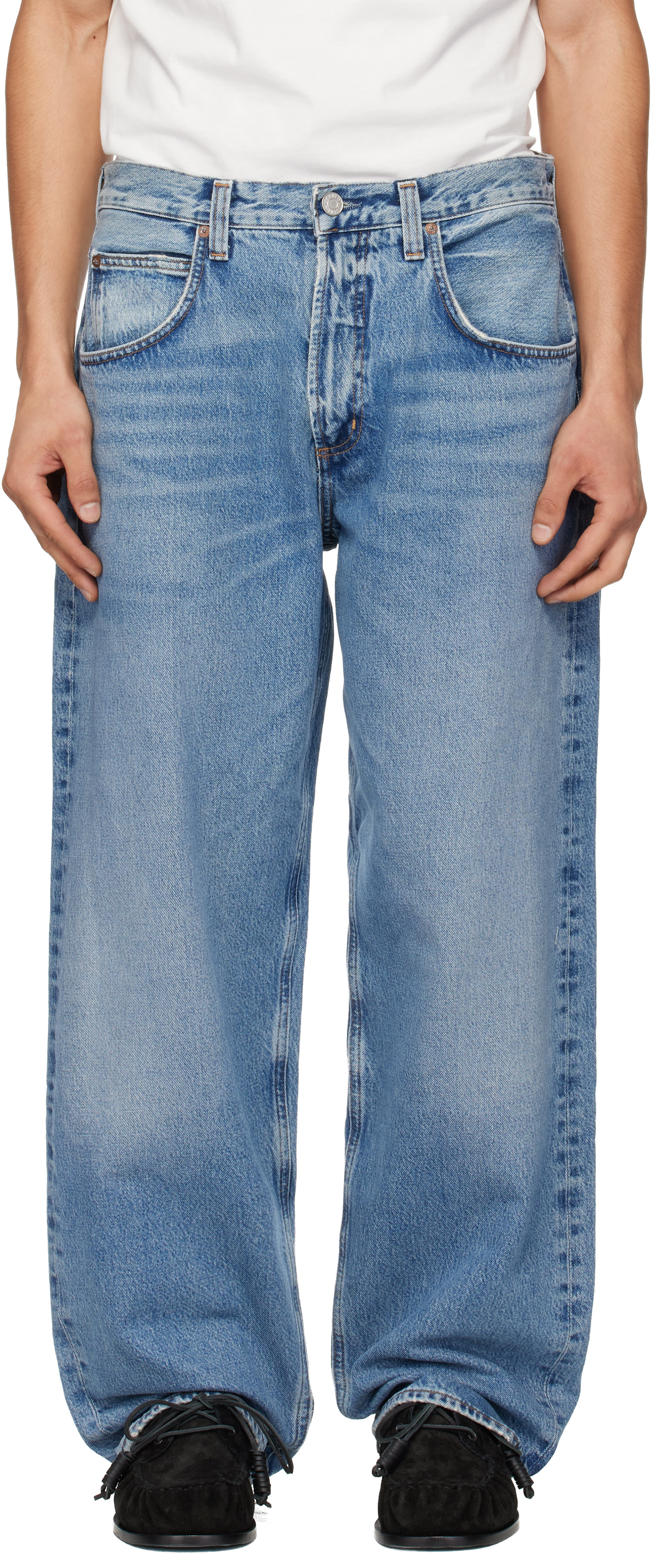 AGOLDE - Jean Fusion bleu