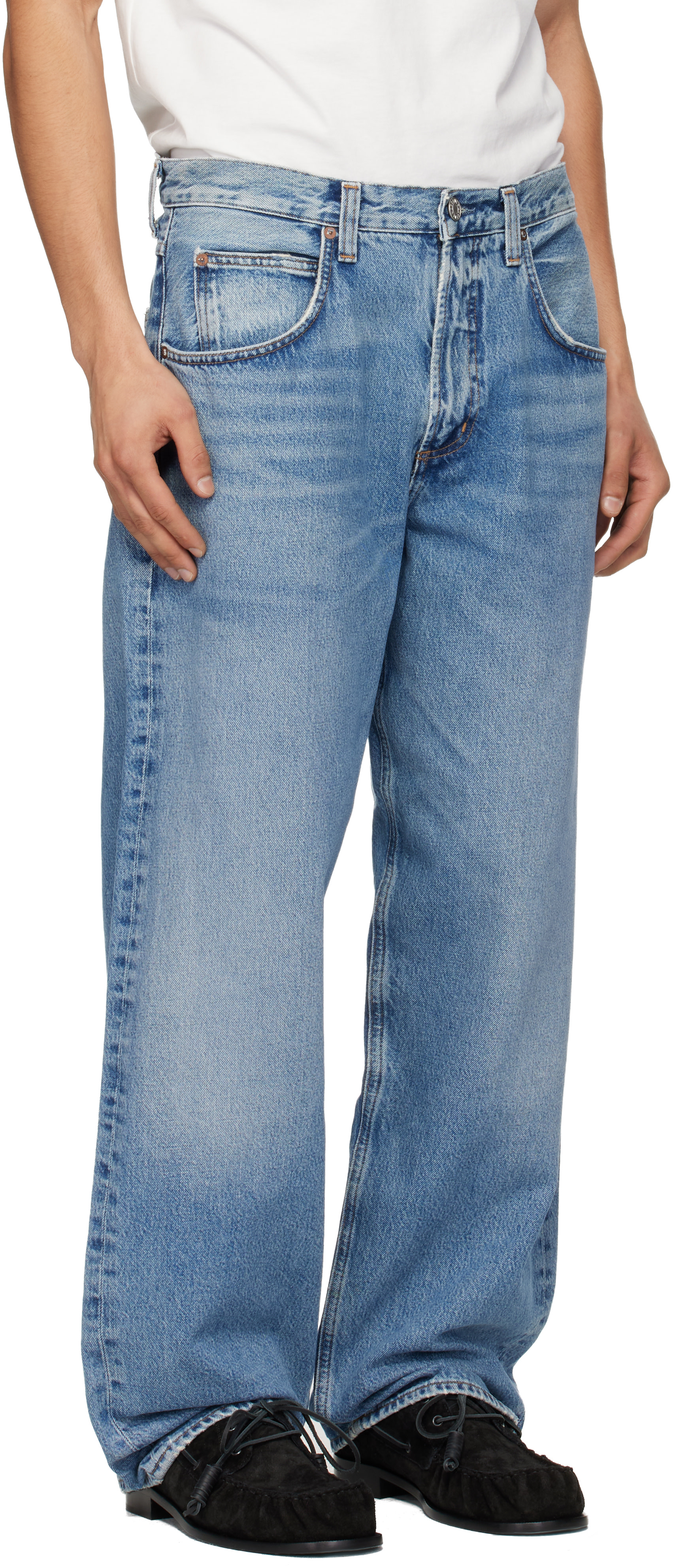 AGOLDE - Jean Fusion bleu