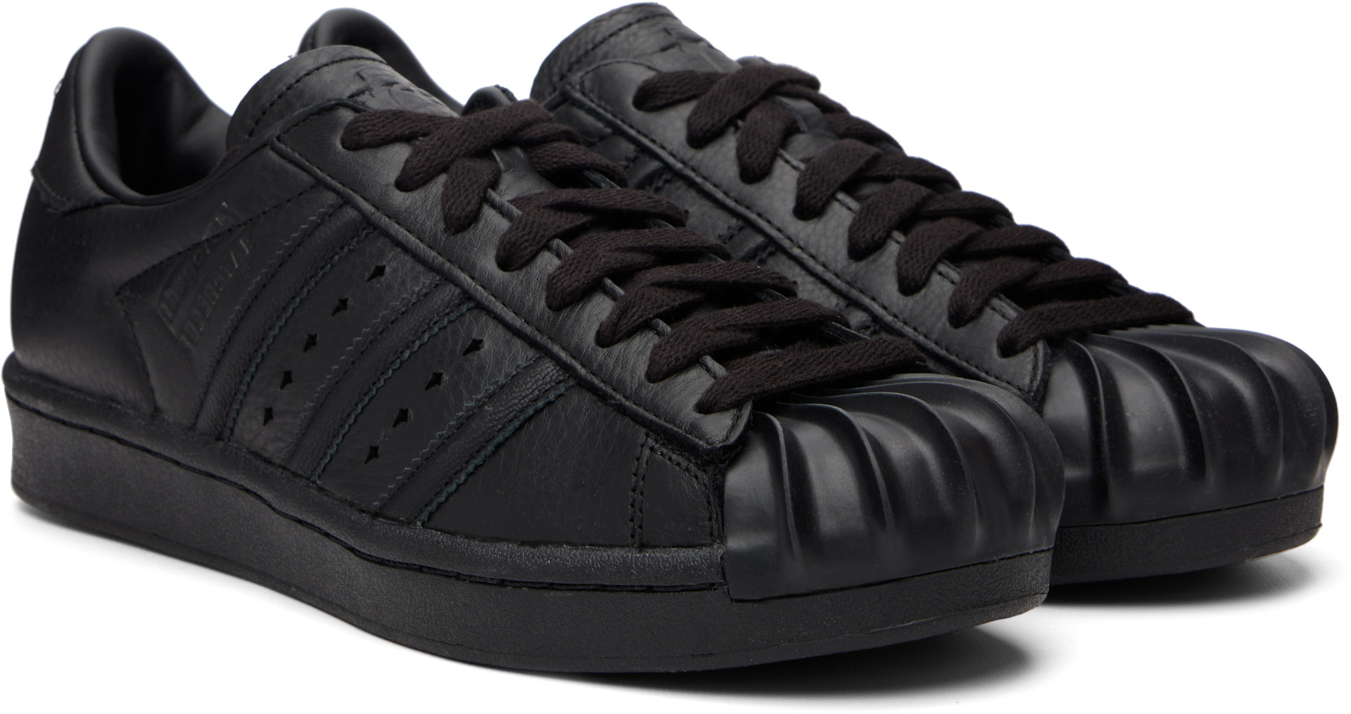 Thug Club: Black adidas Originals Edition Superstar Vintage