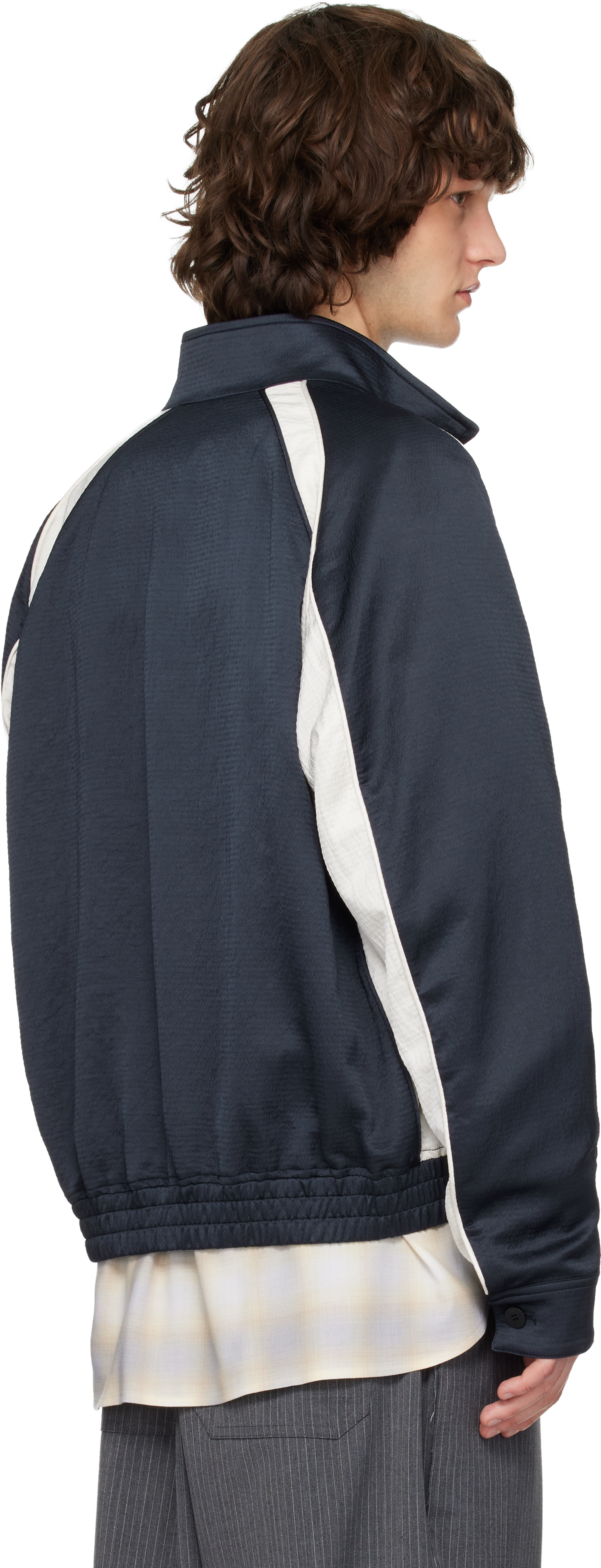 Solid Homme - Navy Contrast Track Jacket