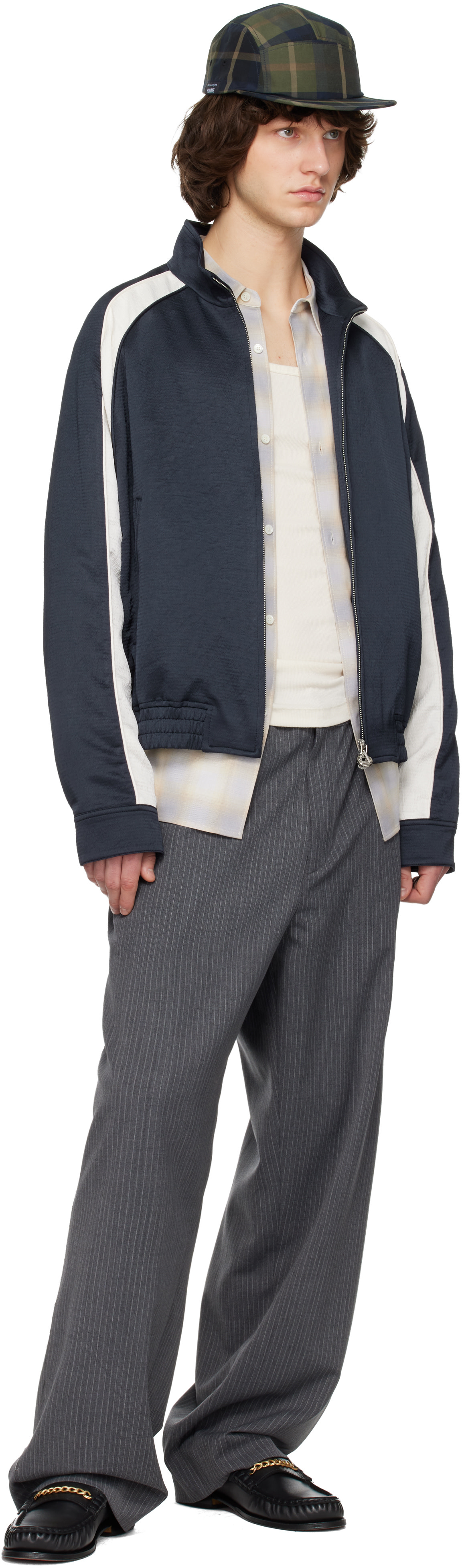 Solid Homme - Navy Contrast Track Jacket