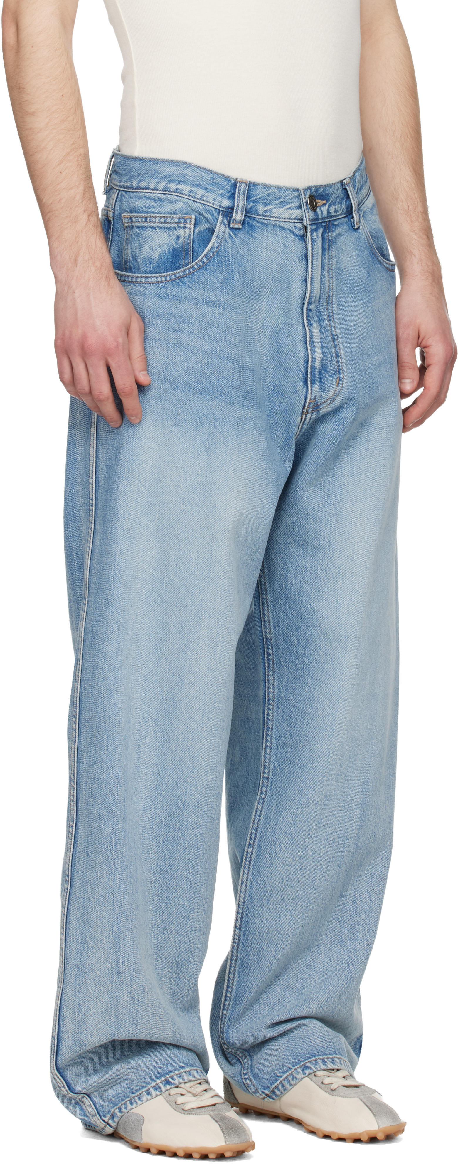 Solid Homme - Jean semi-évasé bleu