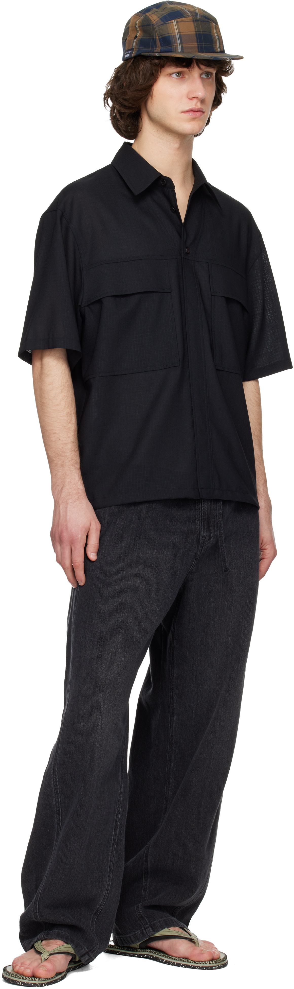 Solid Homme - Black Flap Pocket Shirt