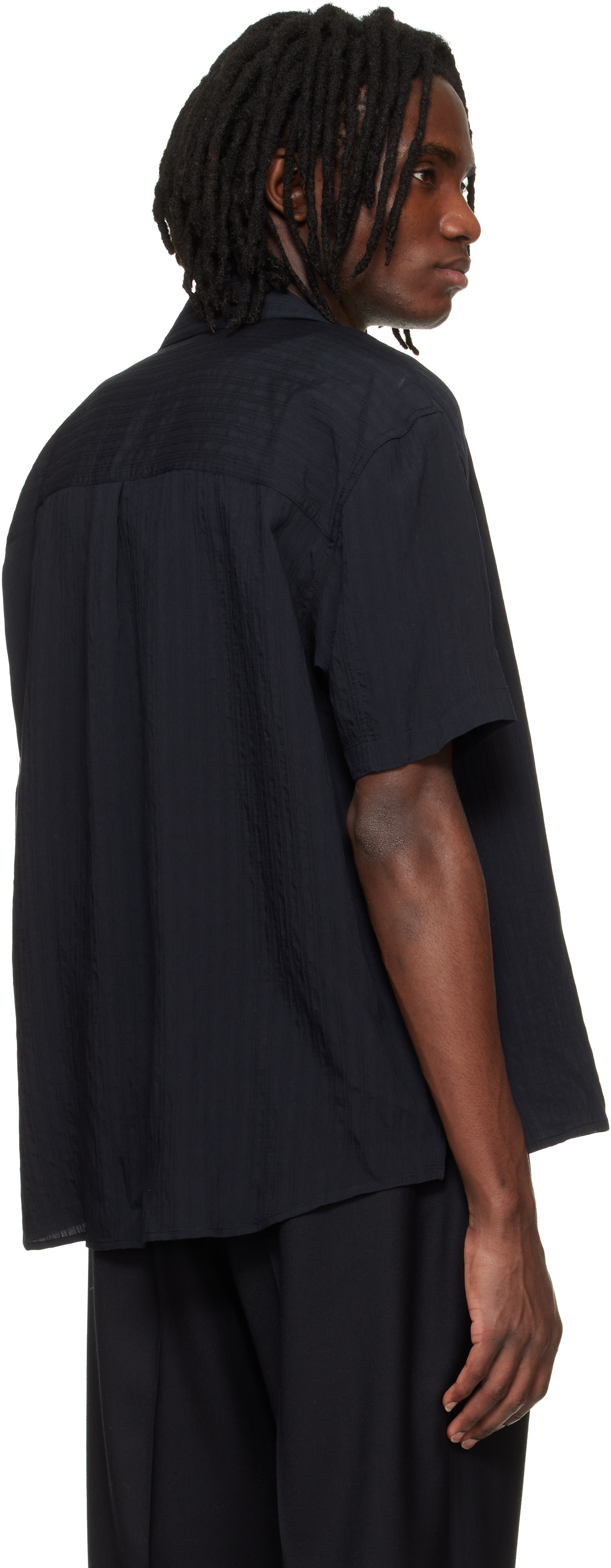 Solid Homme - Chemise noire à glissière