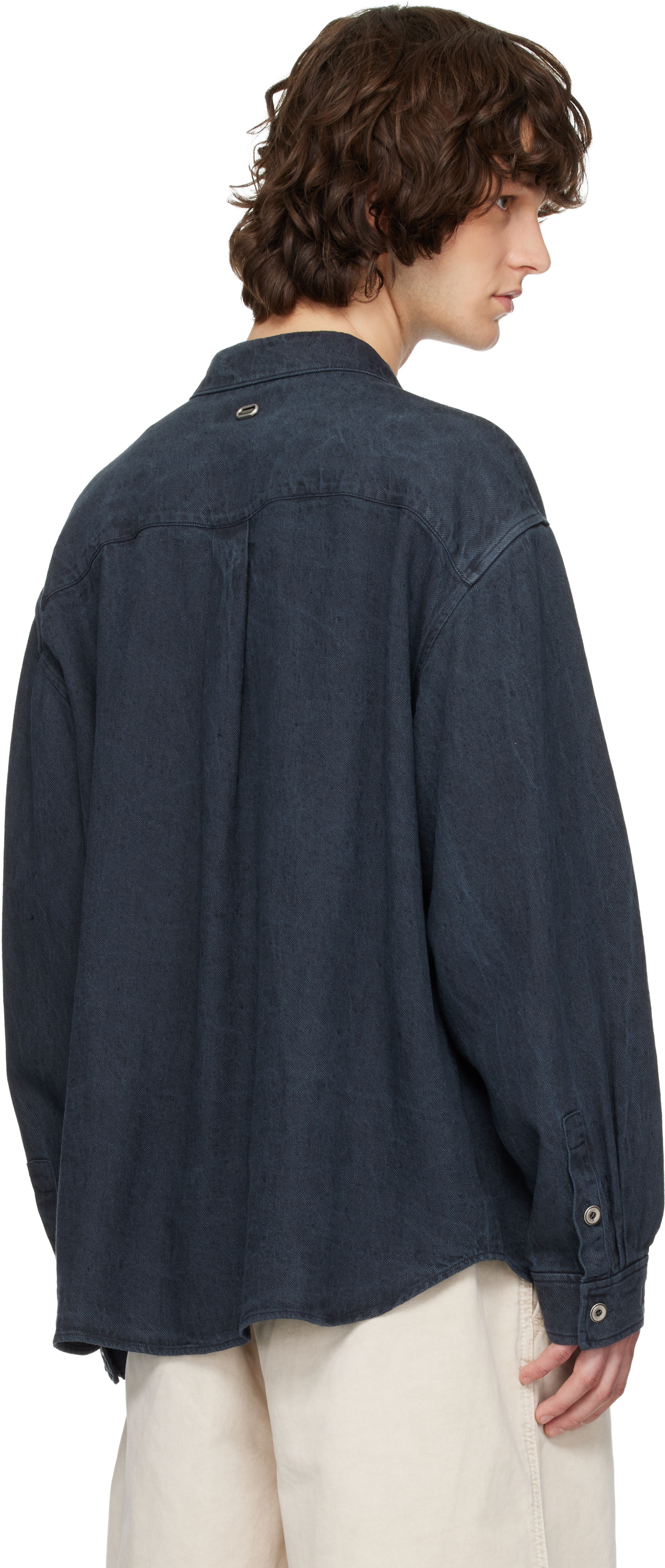 Solid Homme - Chemise grise à effet délavé