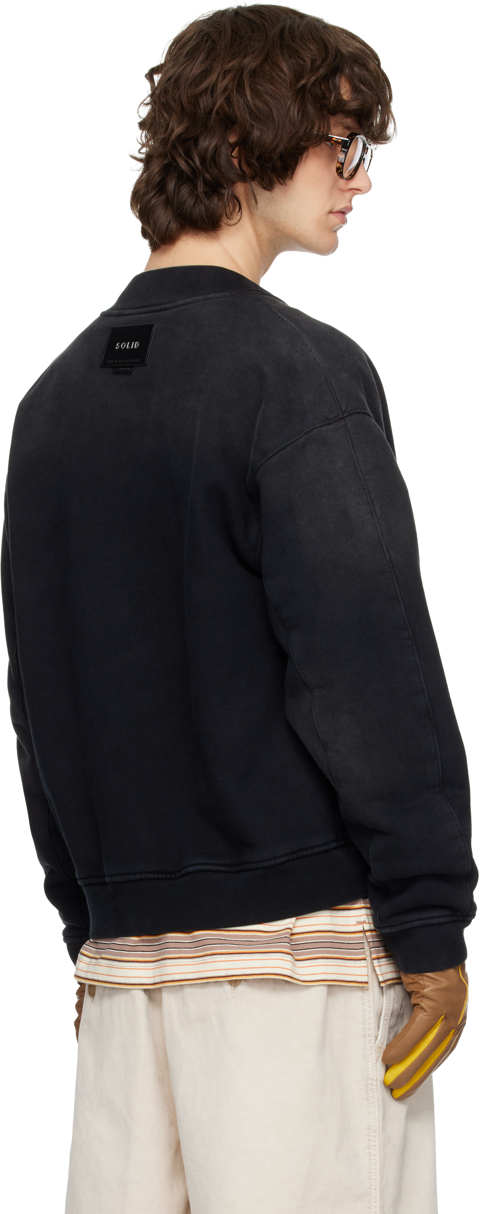 Solid Homme - Black Faded Bomber Jacket