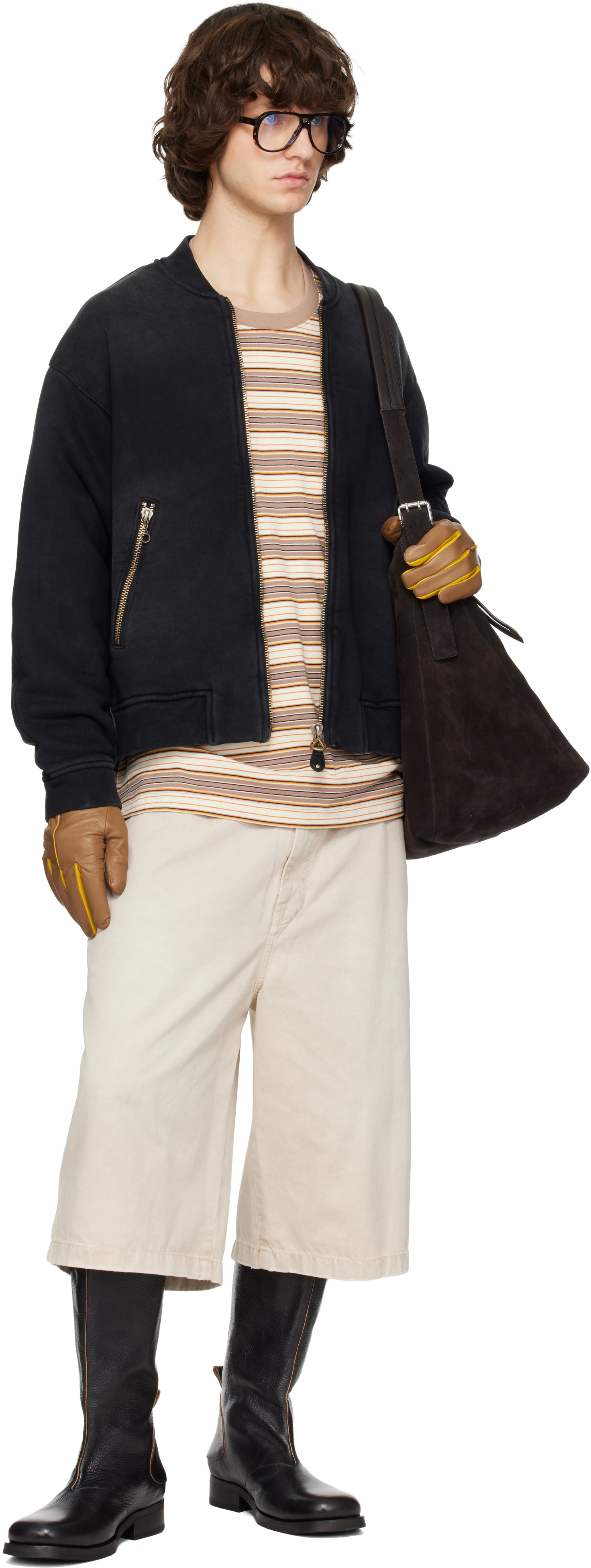 Solid Homme - Black Faded Bomber Jacket