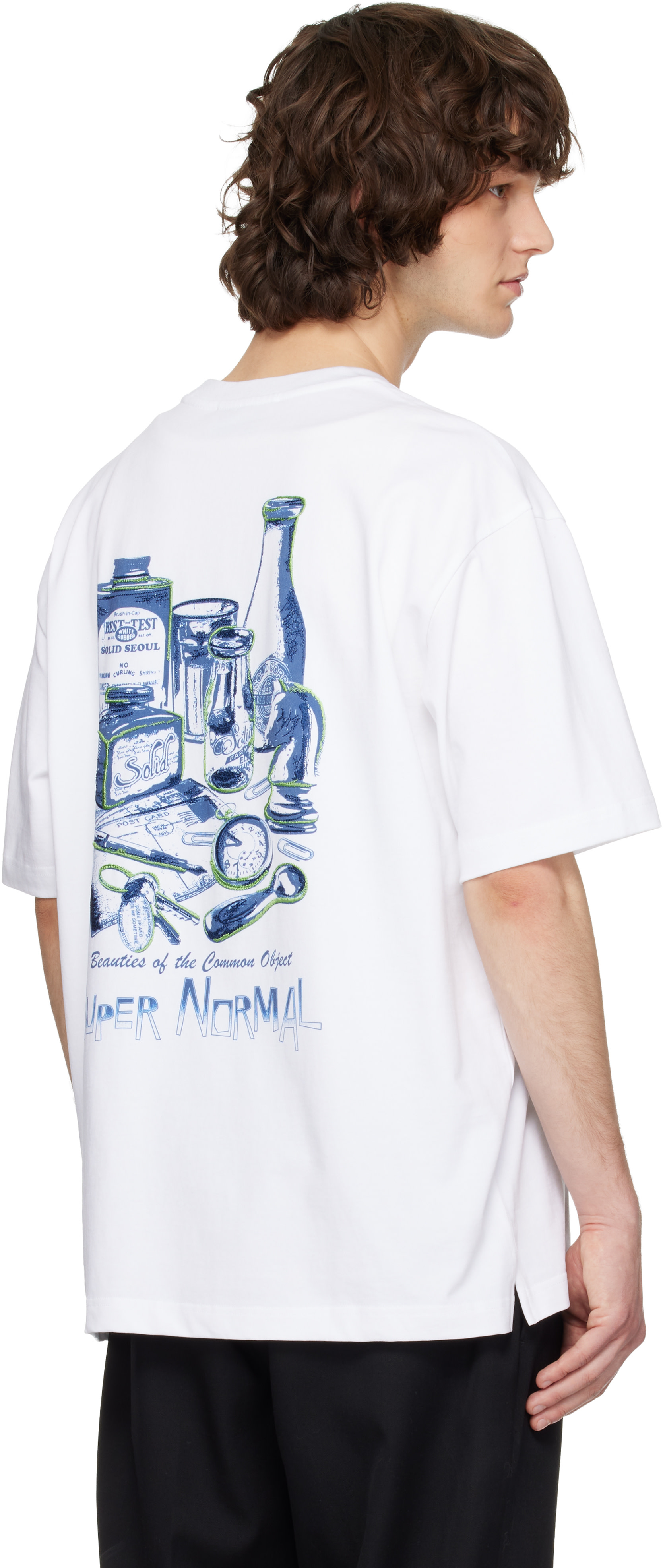 Solid Homme - T-shirt Common Object blanc