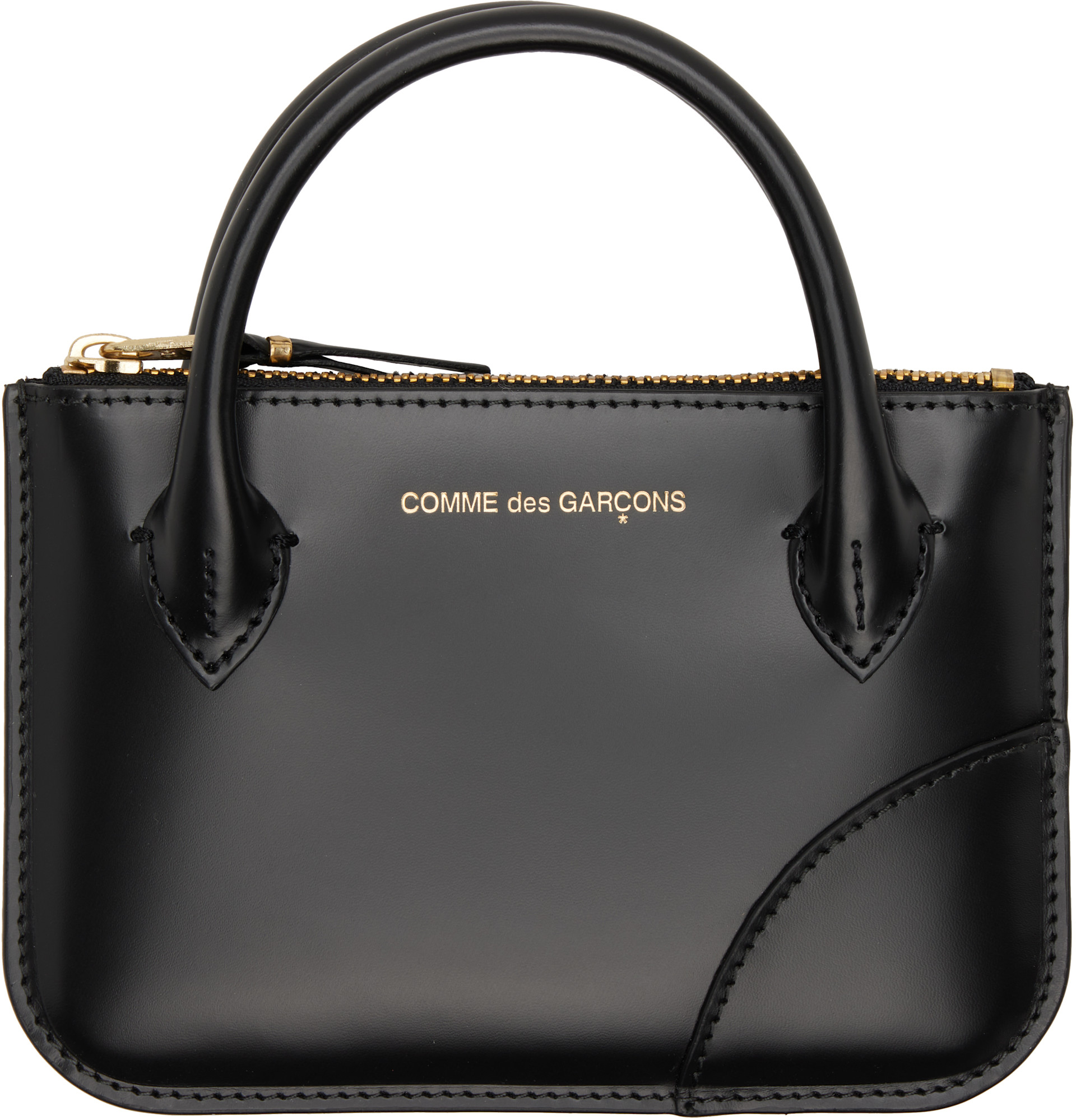 COMME des GARÇONS WALLETS - Pochette noire à poignées
