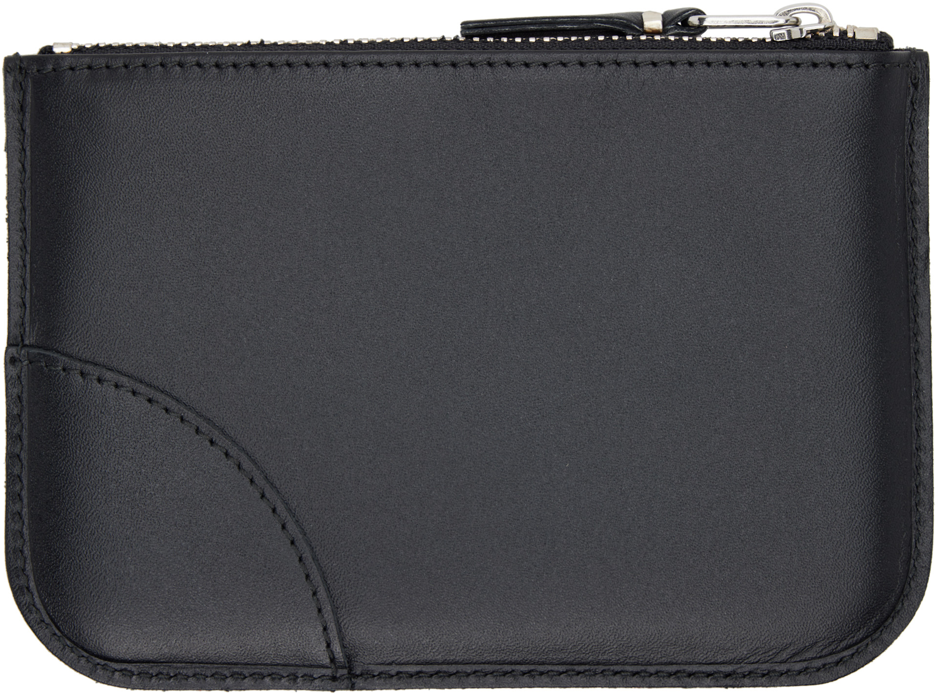 COMME des GARÇONS WALLETS: Black Eyelet Pouch | SSENSE United Kingdom