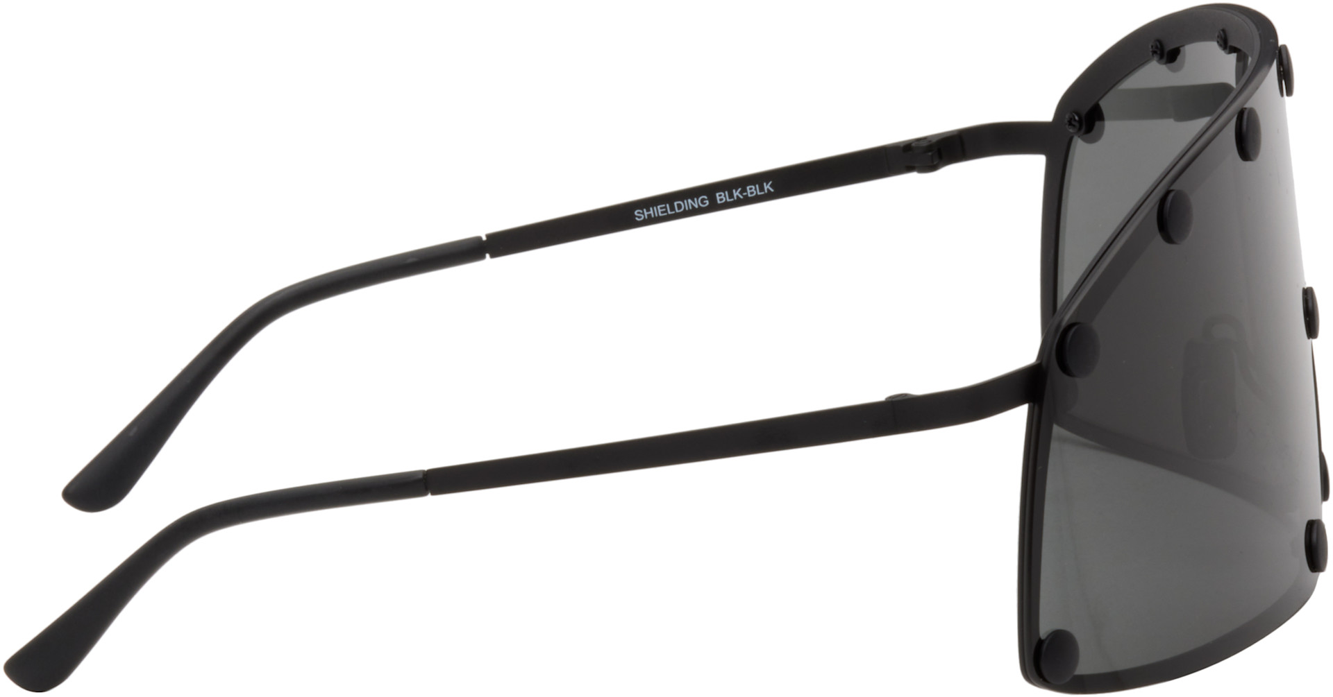 Rick Owens - Black Temple Shielding Sunglasses