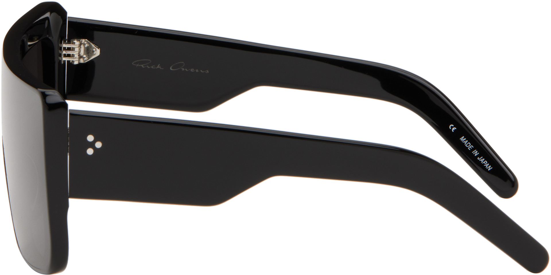 Rick Owens - Lunettes de soleil Documenta noires - Temple