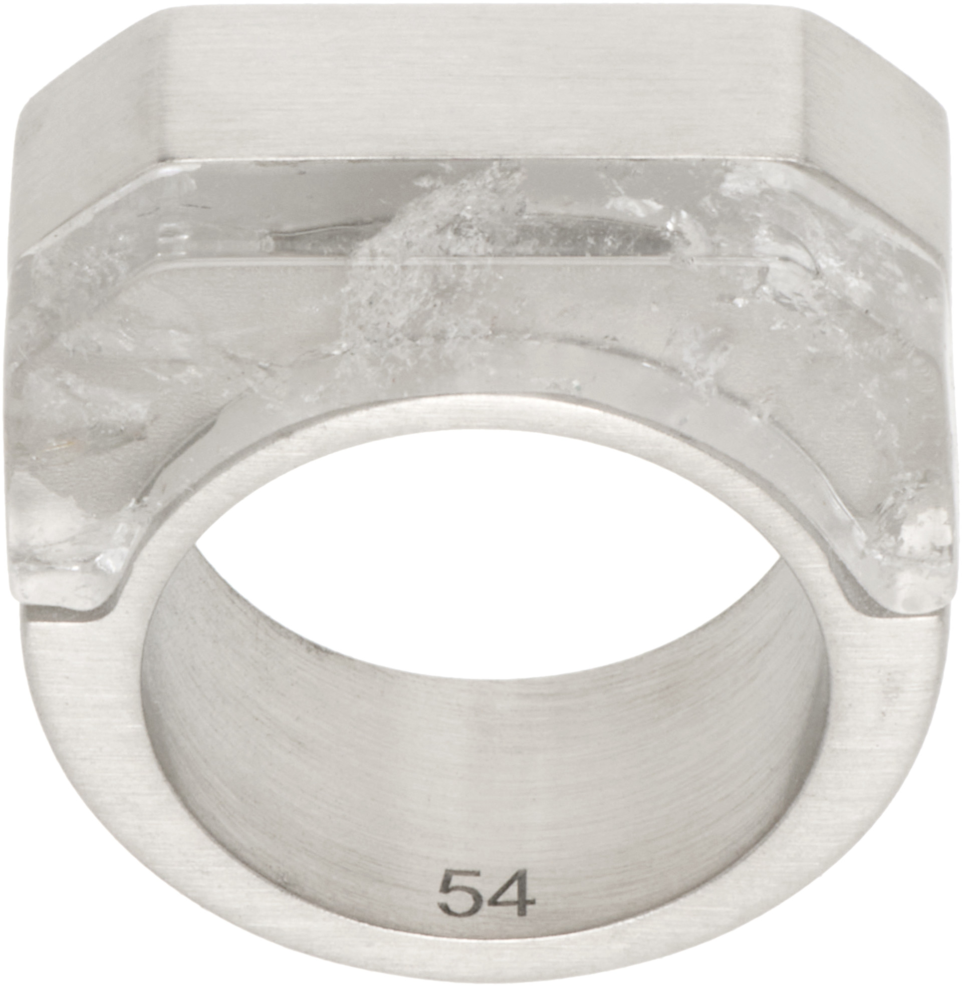Rick Owens: Double Crystal Hollywood Ring | SSENSE