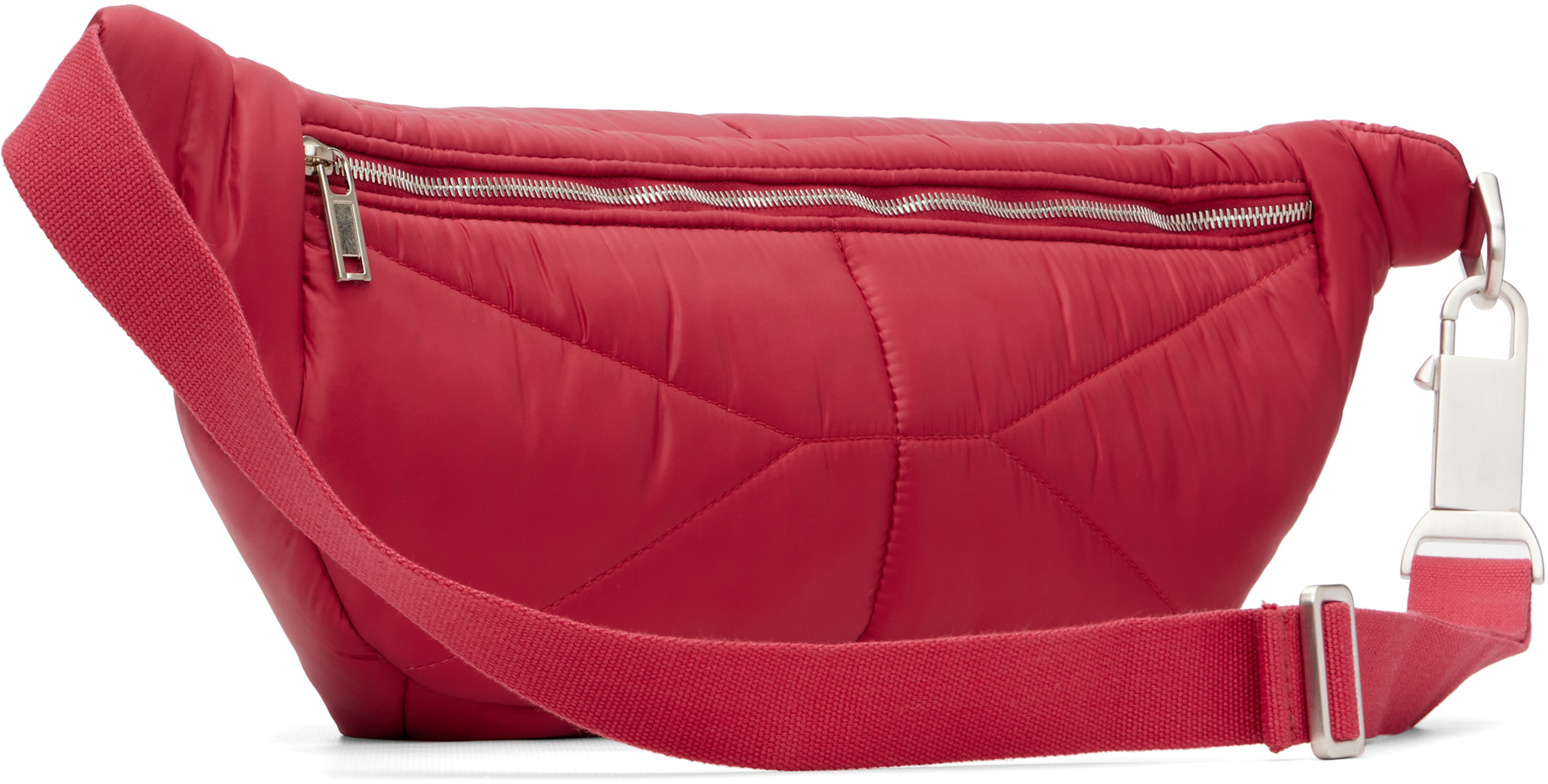 Rick Owens: Moncler + Rick Owens Red Bumbag | SSENSE