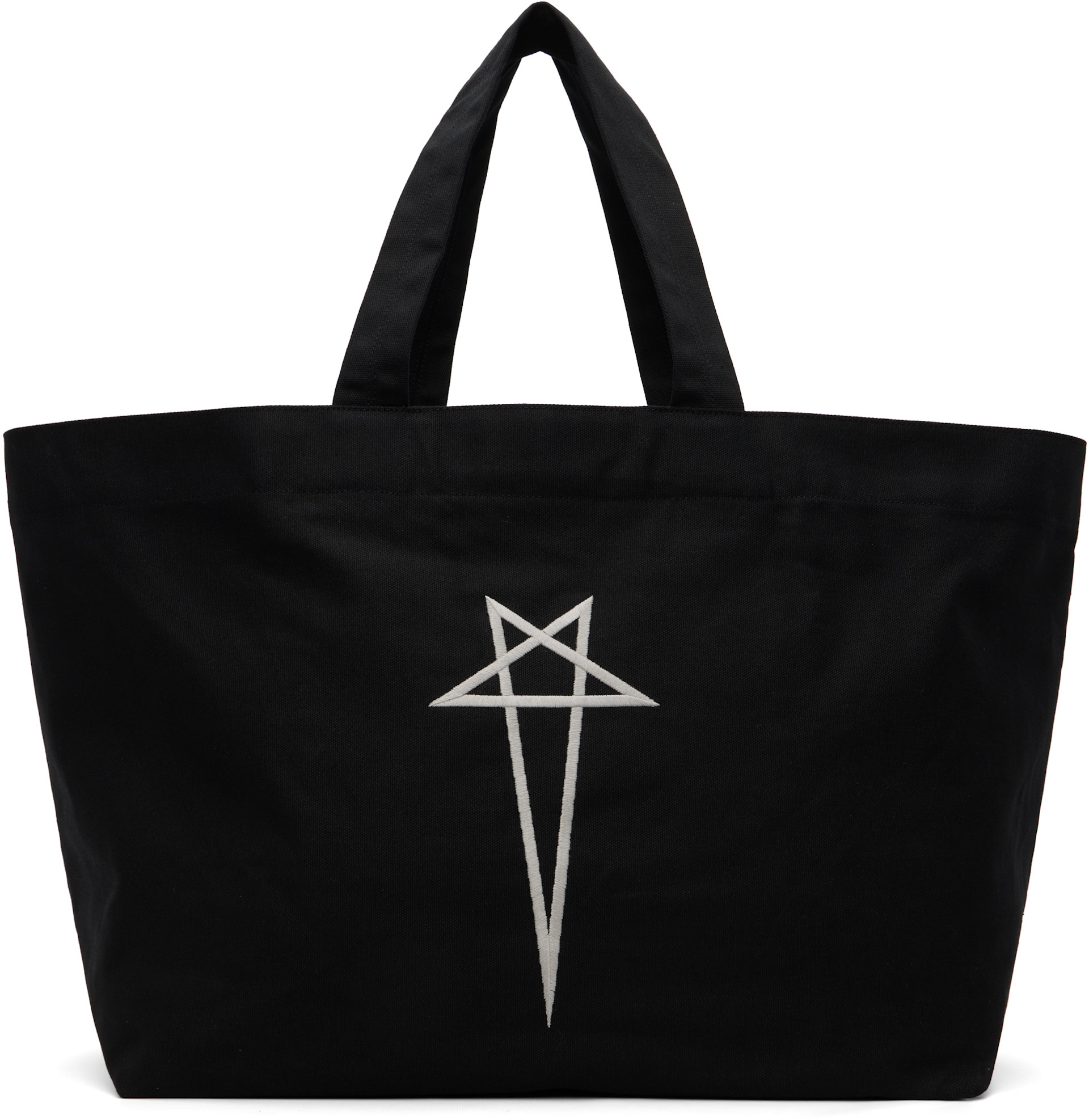 Rick Owens: Black Temple Beach Tote | SSENSE