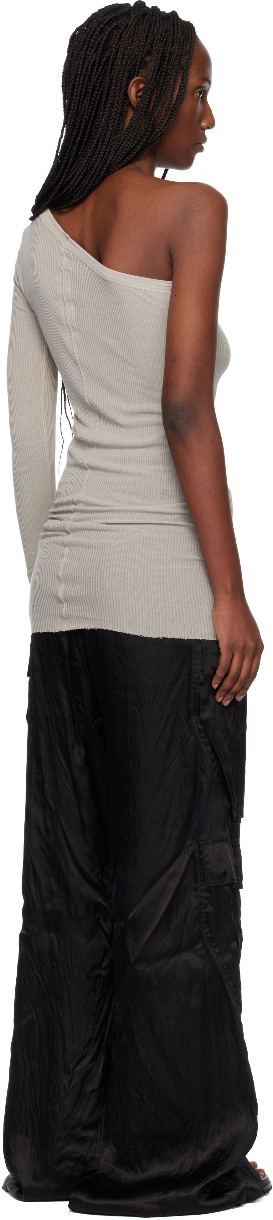 Rick Owens - Robe courte Ziggy blanc cassé - Temple