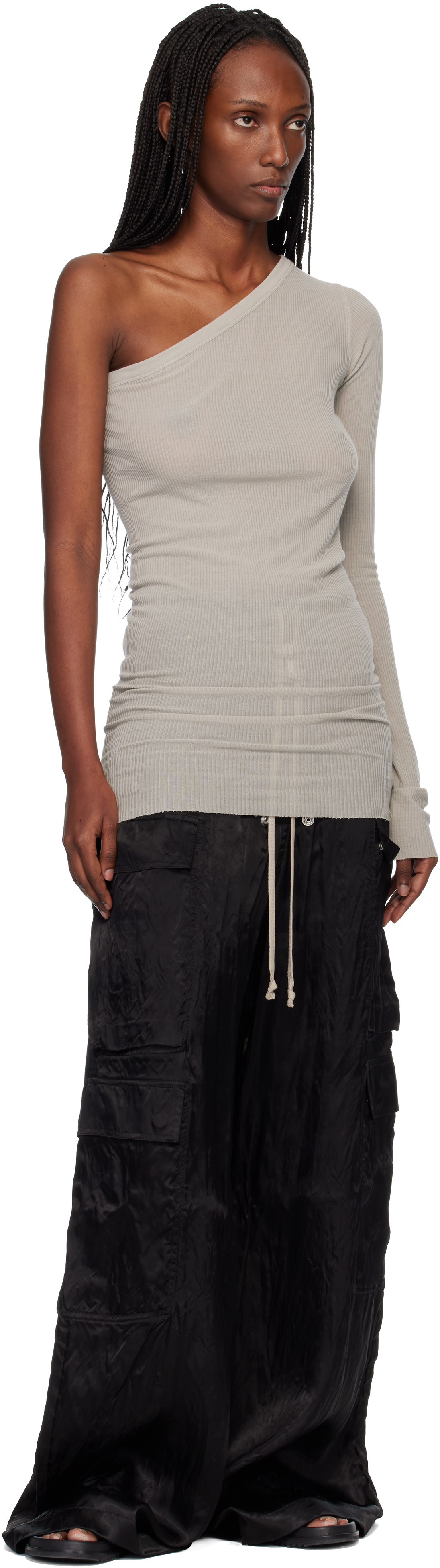 Rick Owens - Robe courte Ziggy blanc cassé - Temple