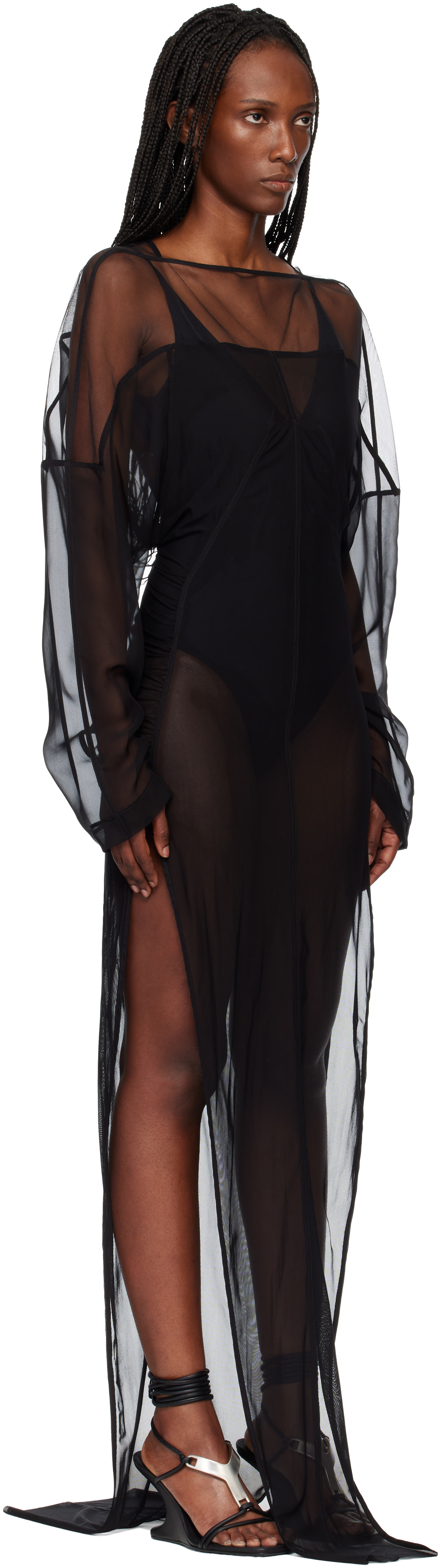 Rick Owens - Robe longue noire - Temple