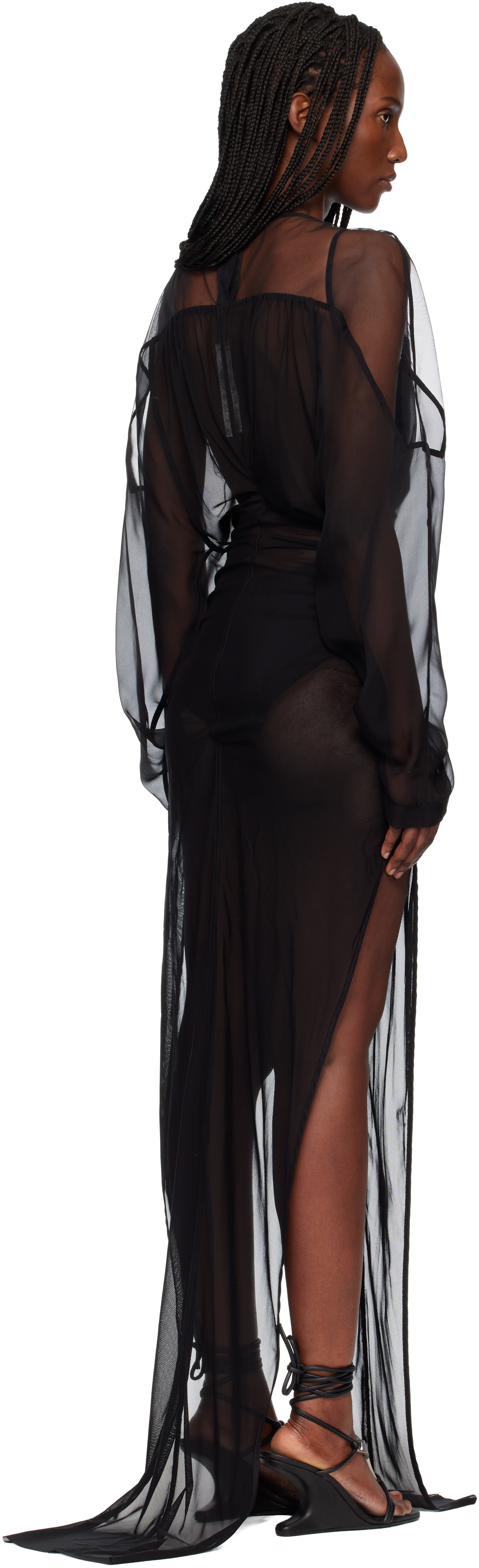 Rick Owens - Robe longue noire - Temple