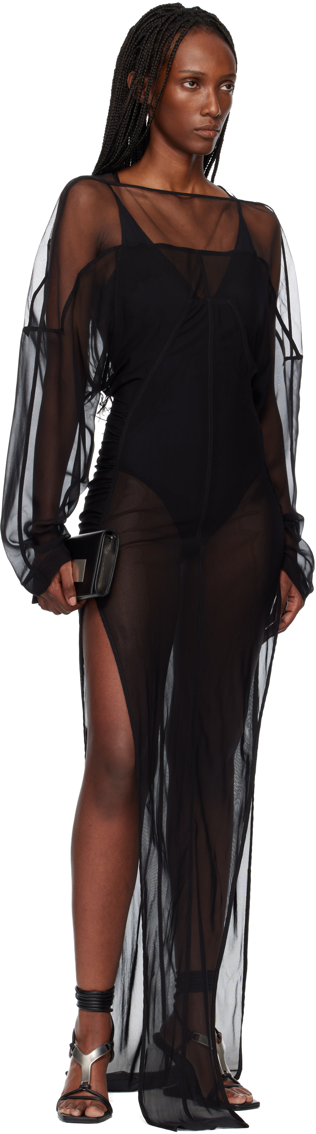 Rick Owens - Robe longue noire - Temple