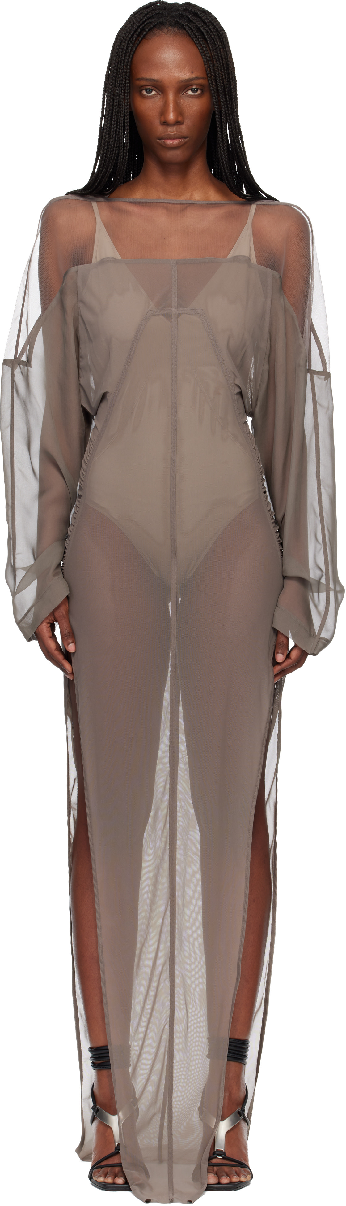 Rick Owens - Robe longue grise - Temple
