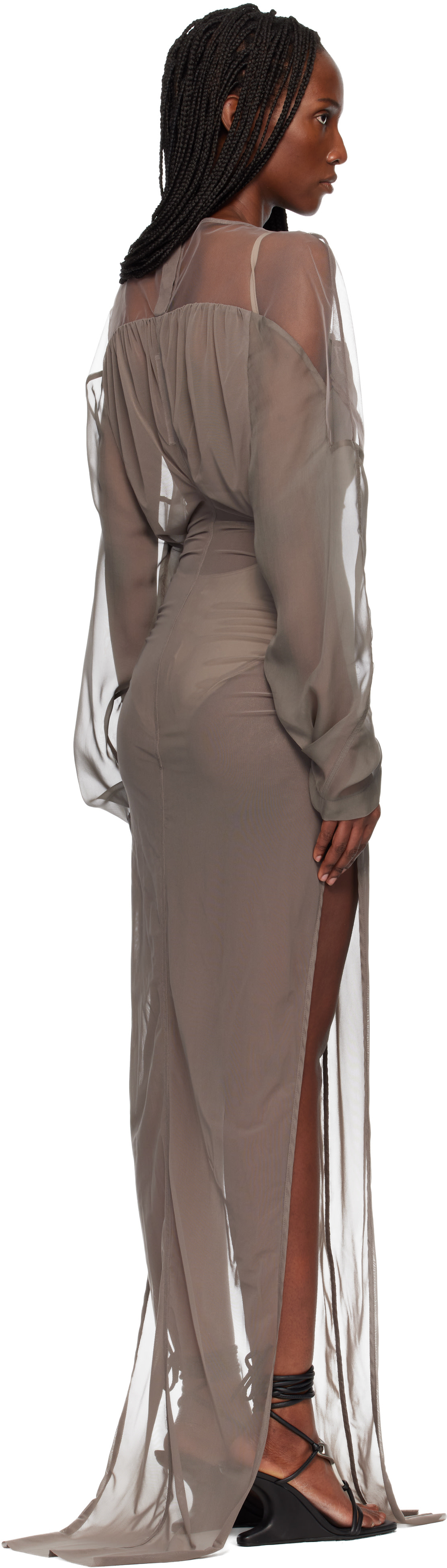 Rick Owens - Robe longue grise - Temple