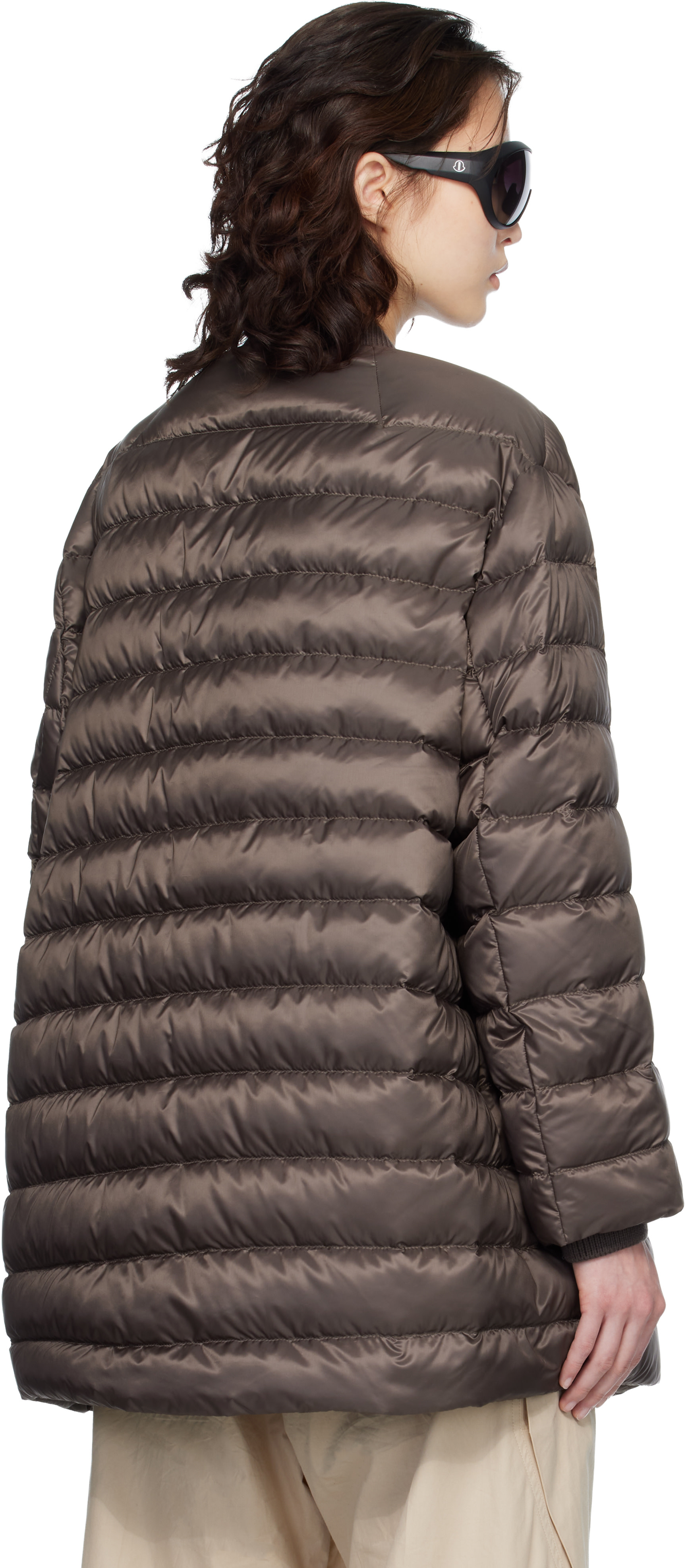 Rick Owens - Moncler + Rick Owens 브라운 플라이트 다운 재킷