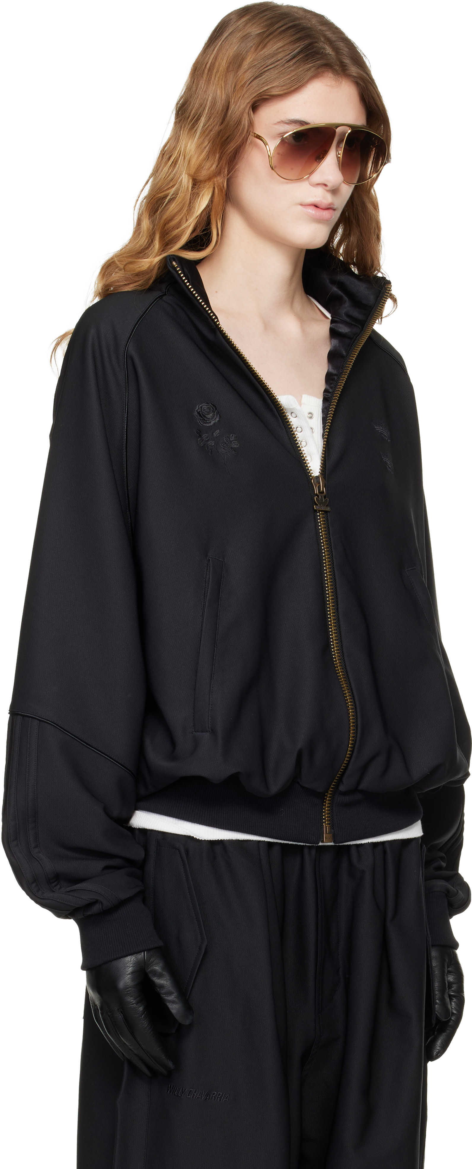 WILLY CHAVARRIA: ブラック adidas Originalsエディション Dress Twill