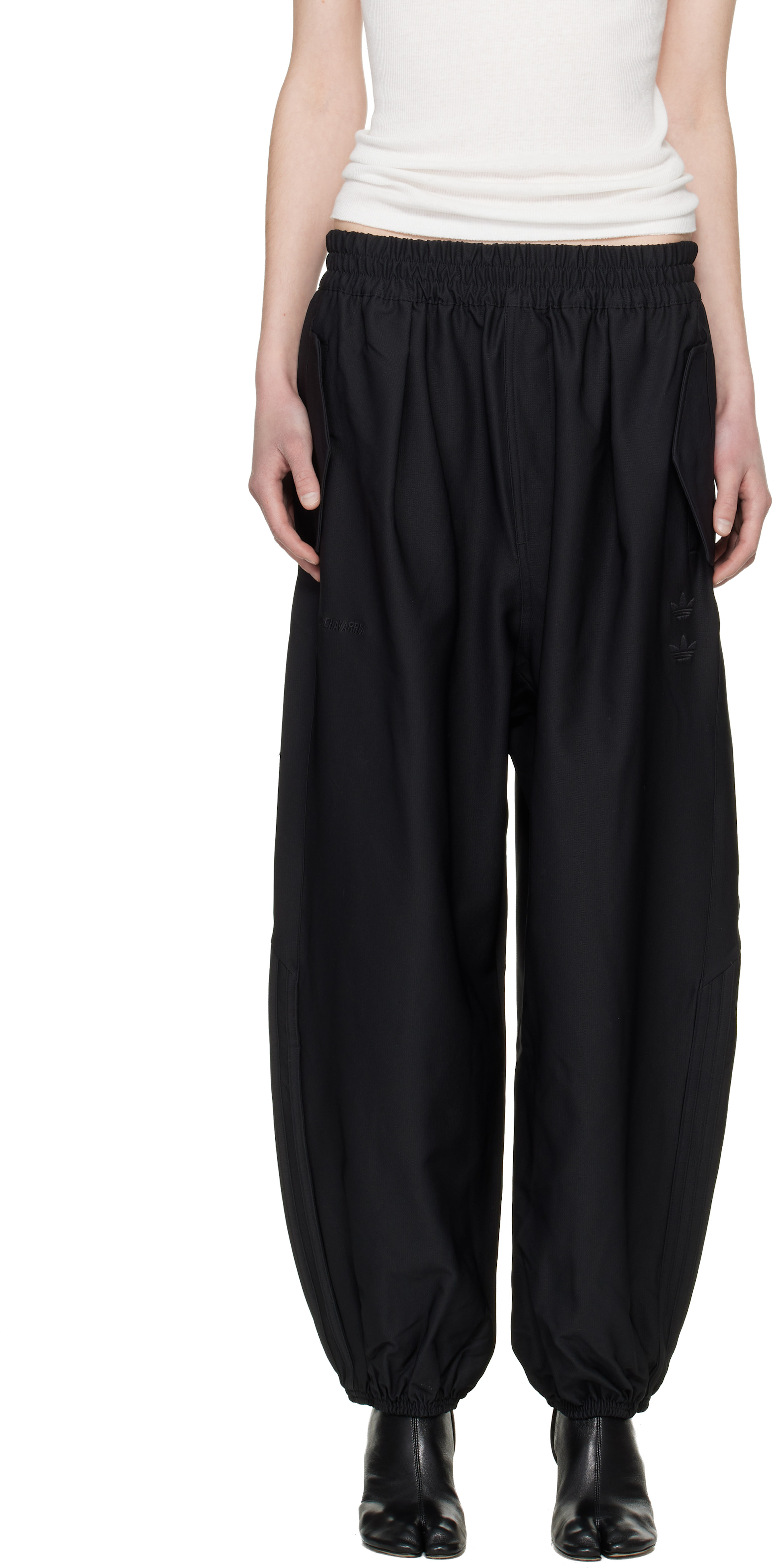 WILLY CHAVARRIA: ブラック adidas Originalsエディション Dress Twill