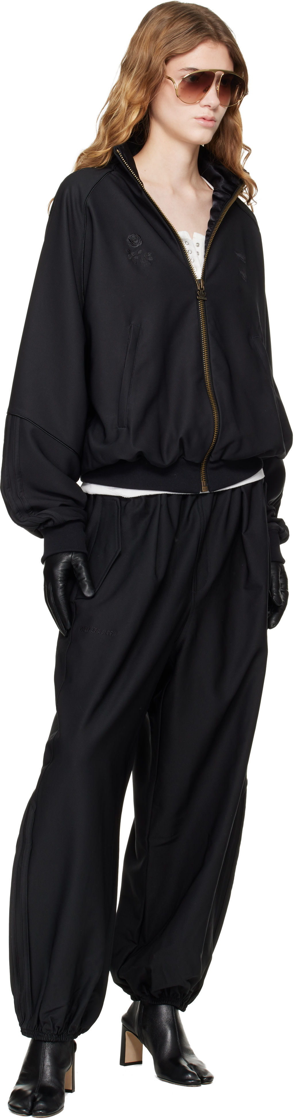 WILLY CHAVARRIA: ブラック adidas Originalsエディション Dress Twill