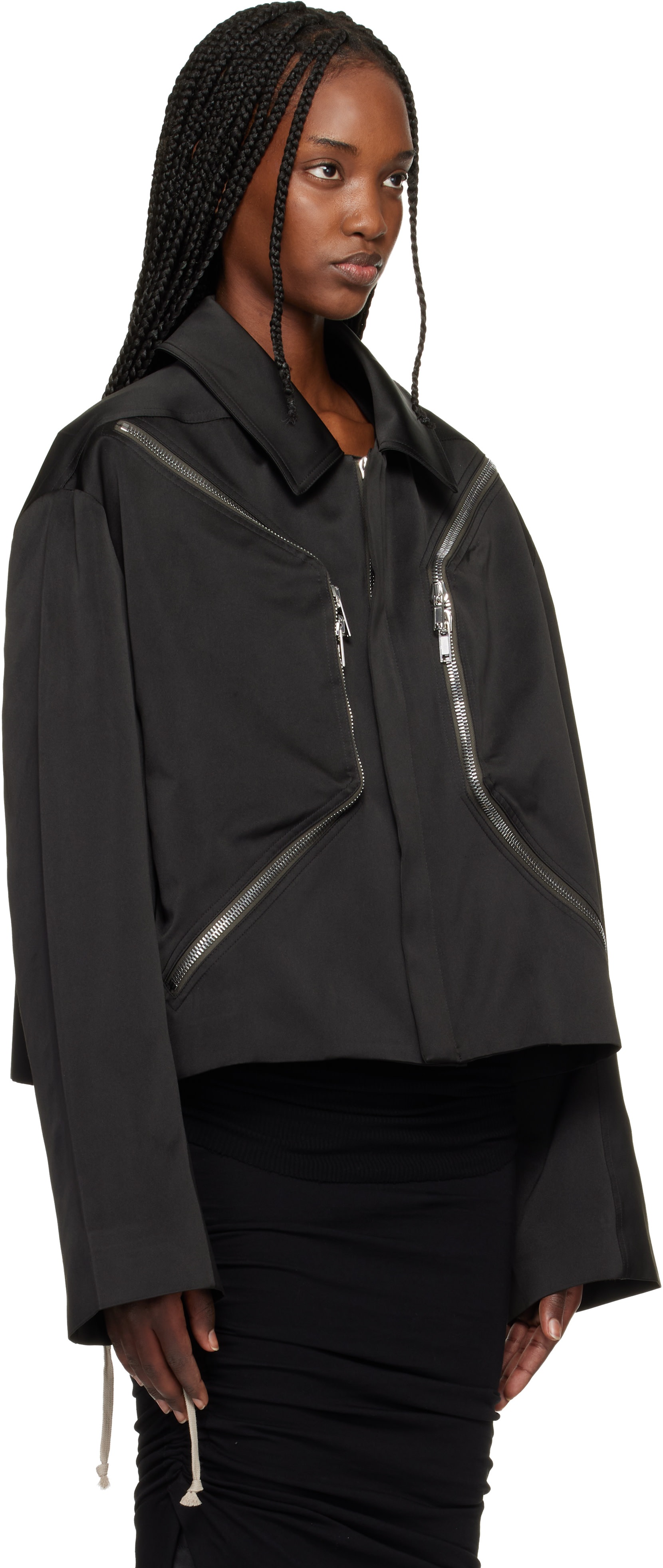 Rick Owens - 블랙 템플 하이저 맥 재킷