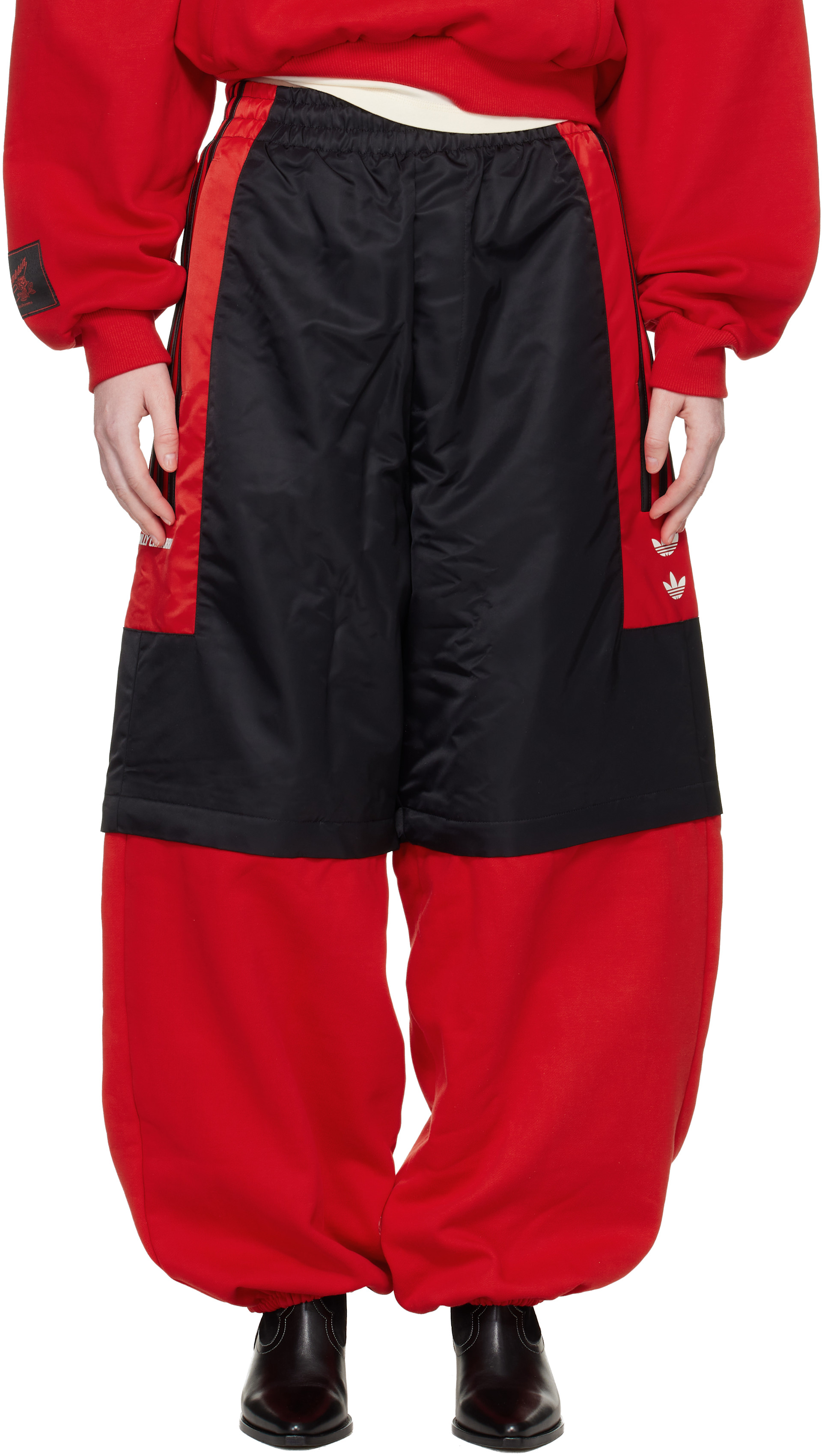 WILLY CHAVARRIA: Black & Red adidas Originals Edition Gomez Zip