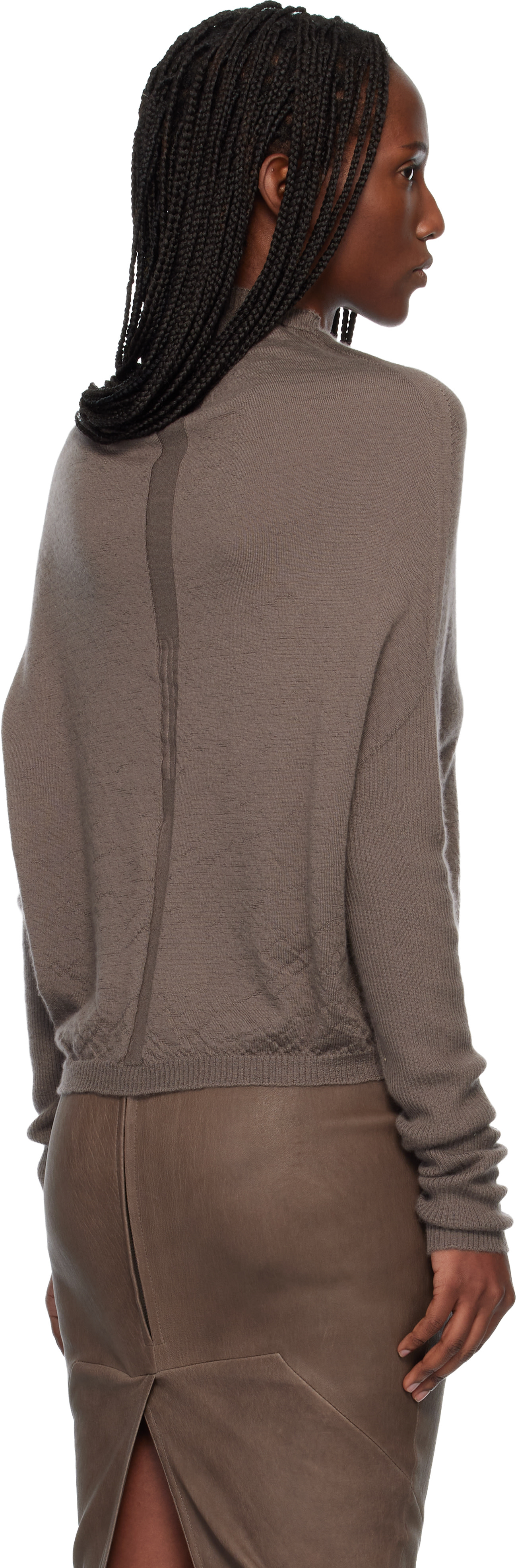 Rick Owens - Pull Crater gris - Temple