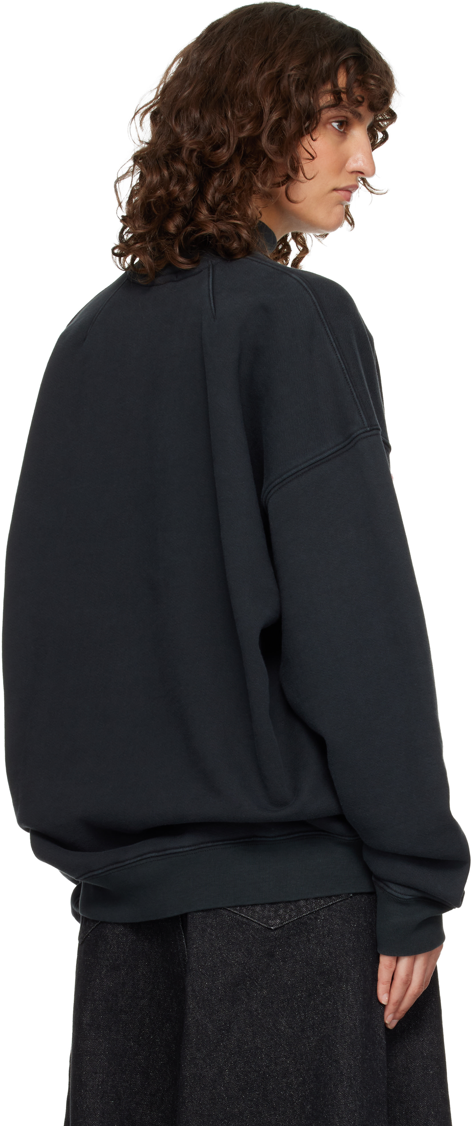 WILLY CHAVARRIA: Black 'Casa De Chavarria' Gilroy Sweatshirt | SSENSE