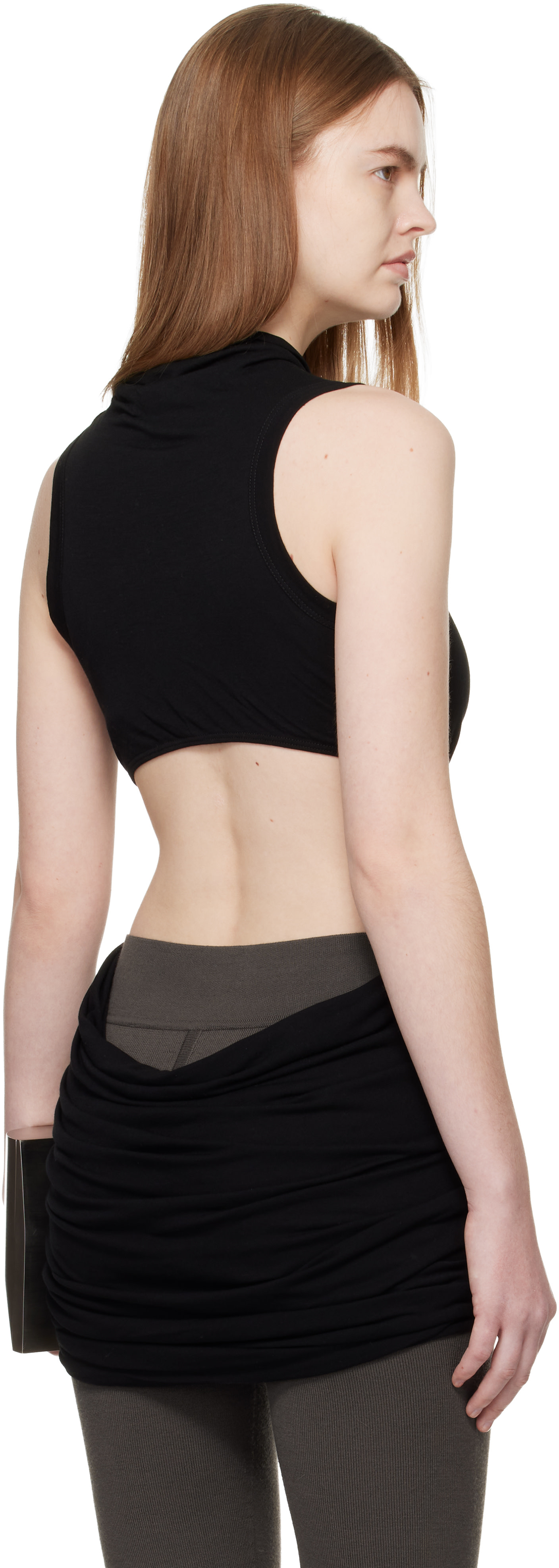 Rick Owens - Haut Sunpeel noir - Temple