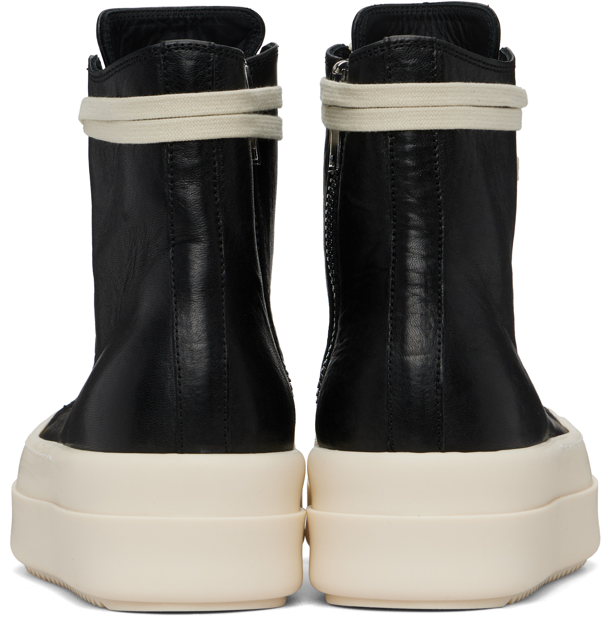靴 Rick Owens Black Temple Mega Bumper Rick Owens: Black Temple Mega Bumper Sneakers | SSENSE United Kingdom