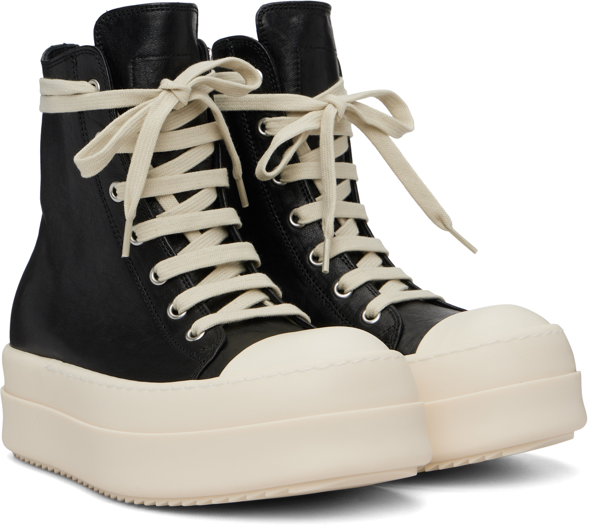 靴 Rick Owens Black Temple Mega Bumper Rick Owens: Black Temple Mega Bumper Sneakers | SSENSE Canada