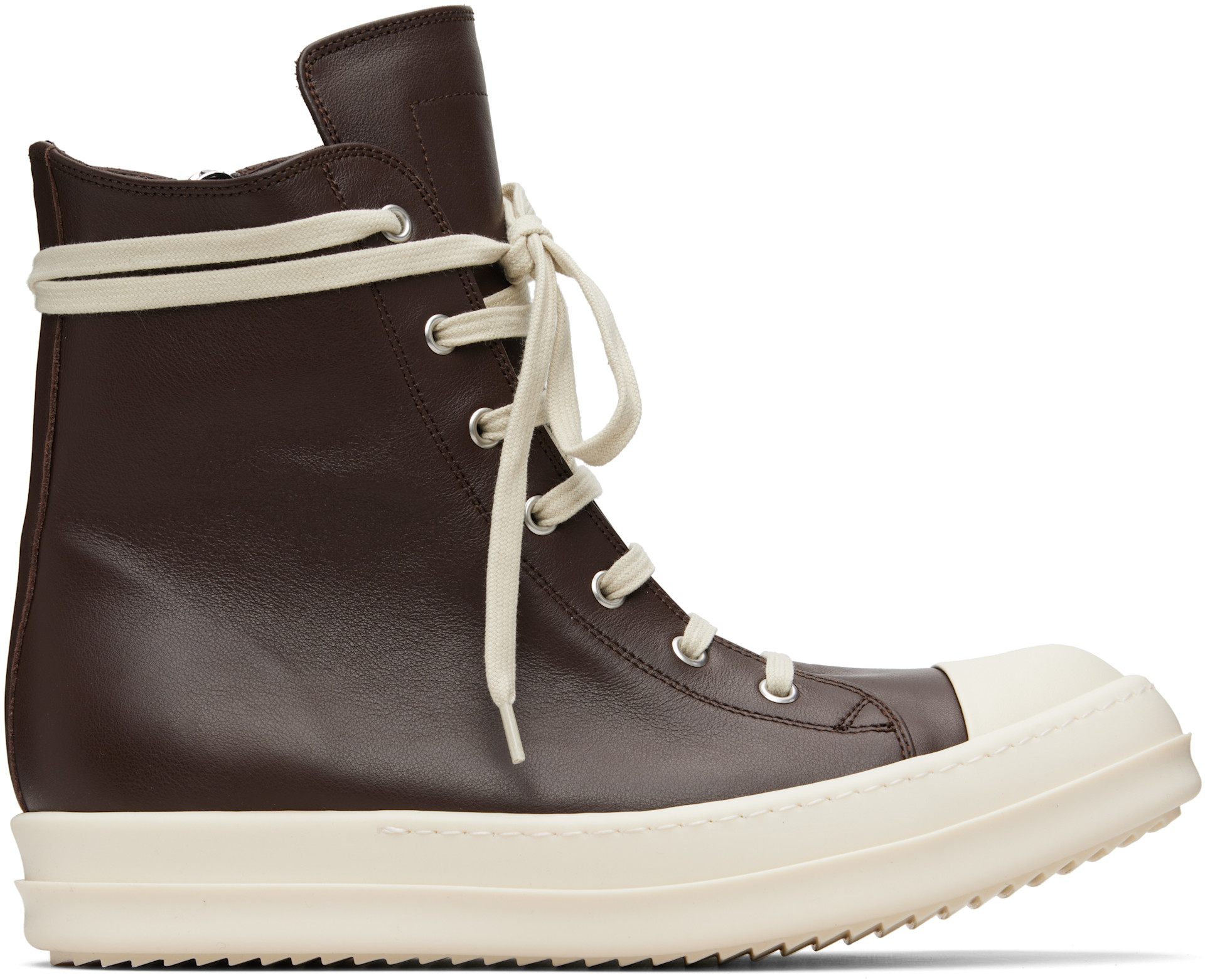 Rick Owens - Baskets brunes - Temple
