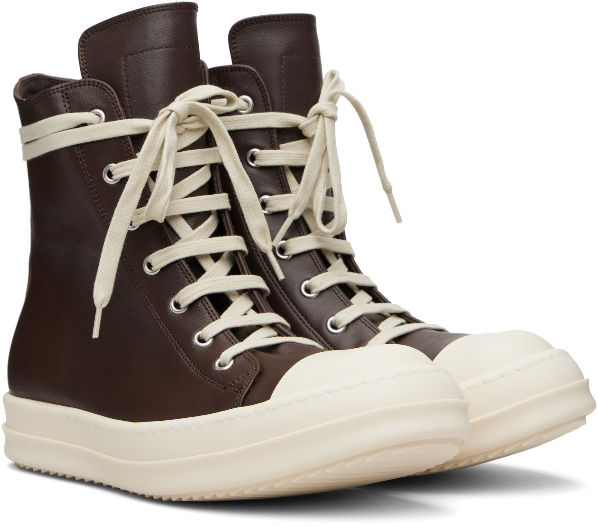 Rick Owens - Baskets brunes - Temple