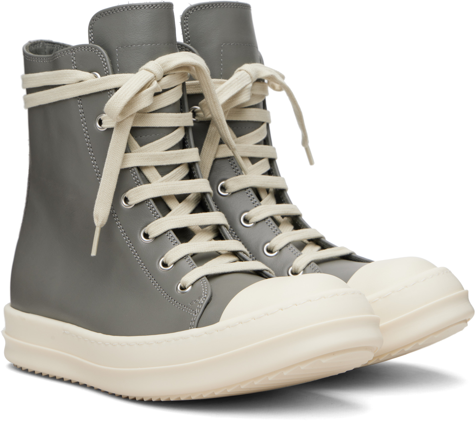 Rick Owens: Gray Temple Sneakers | SSENSE