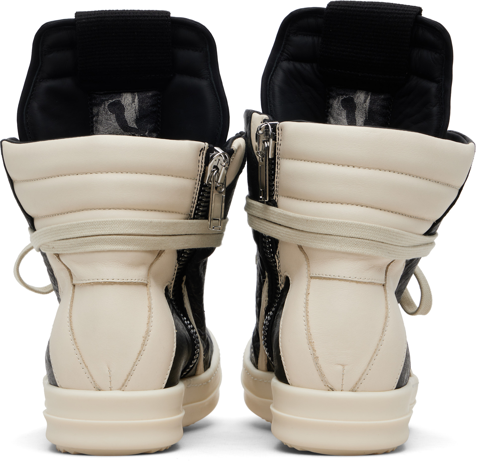 Rick Owens: Black Temple Geobasket Sneakers | SSENSE