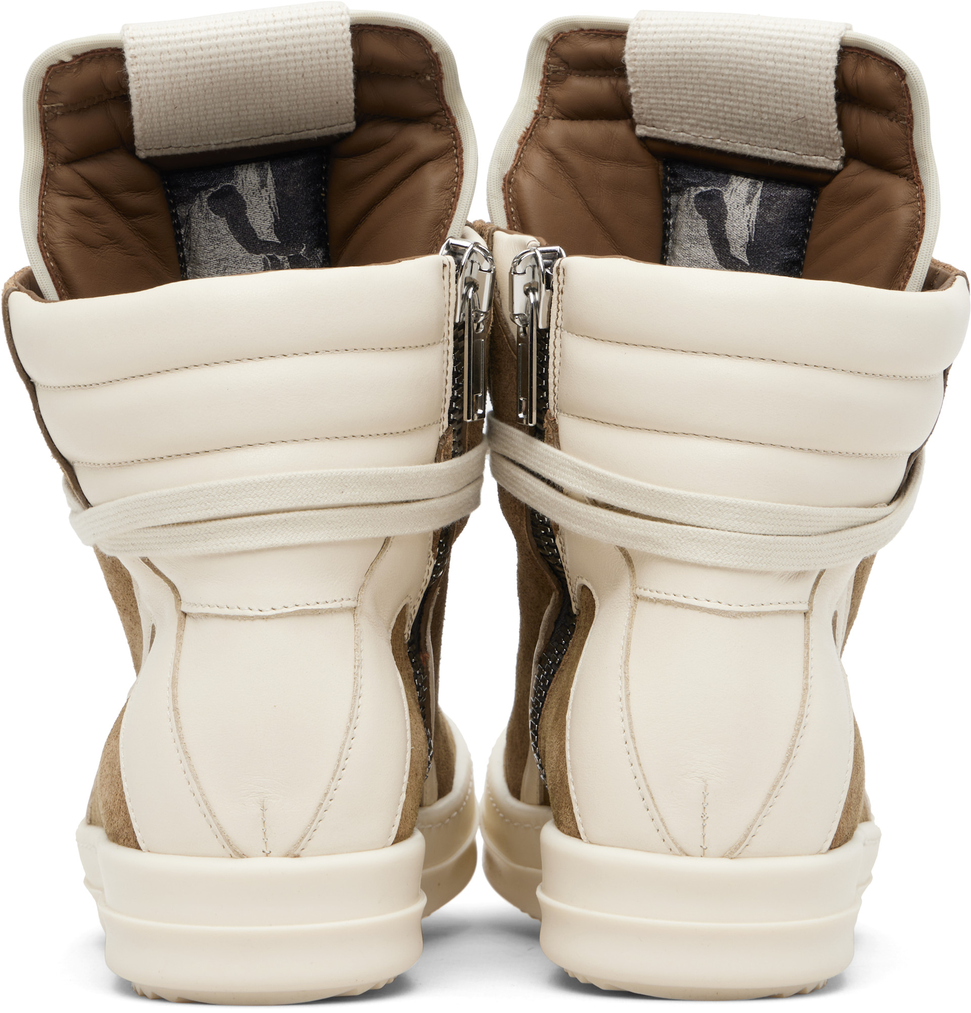 Rick Owens - Baskets Geobasket beiges - Temple