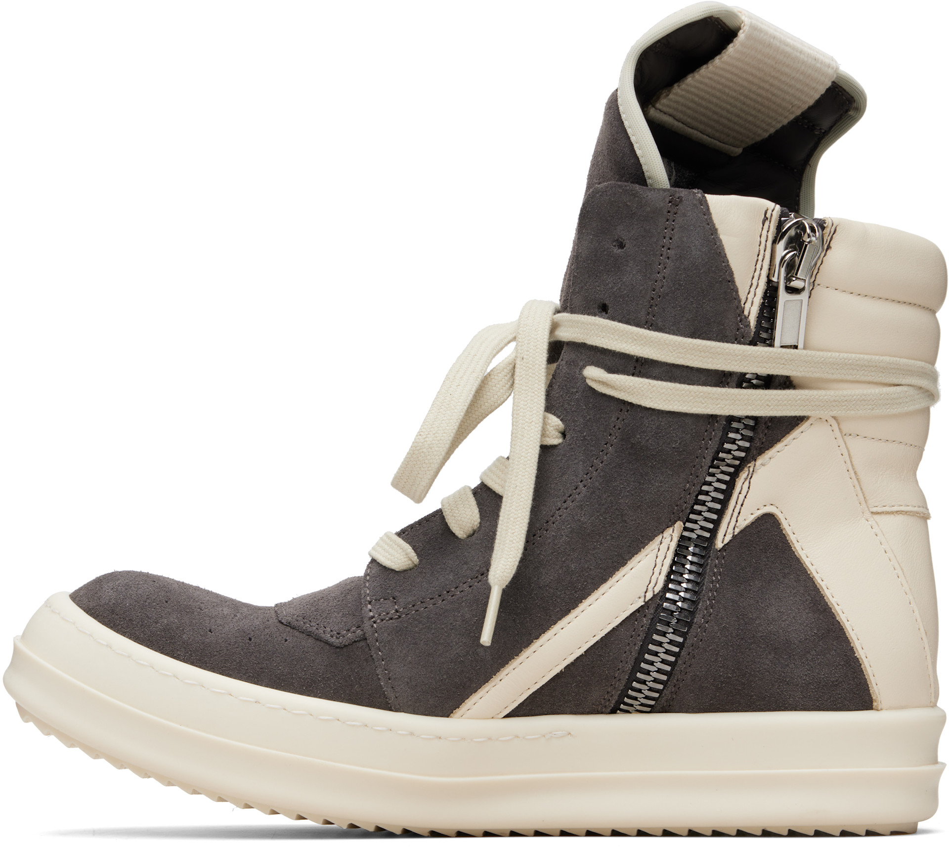 Rick Owens - Baskets Geobasket grises - Temple