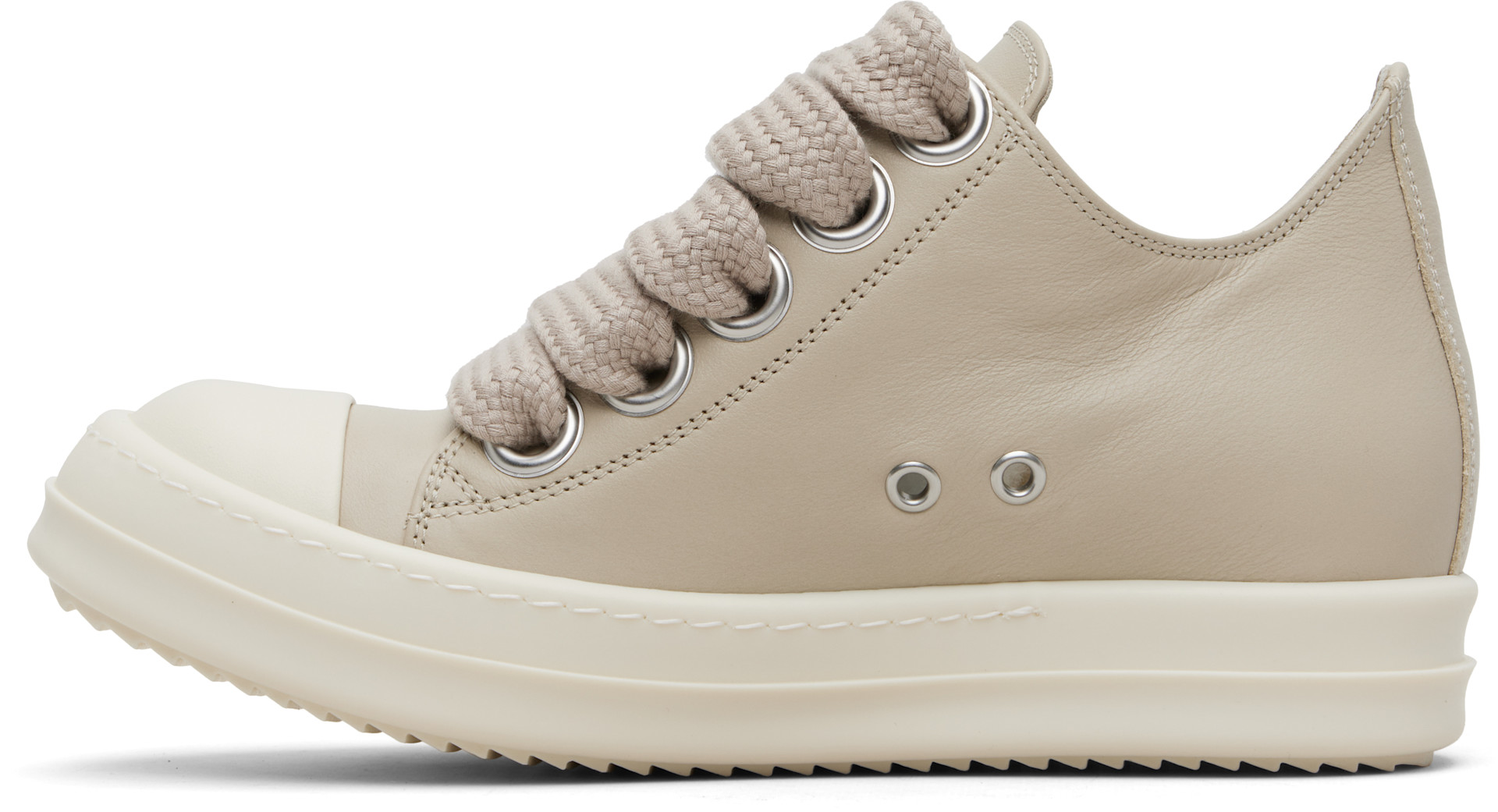 Rick Owens: ベージュ Jumbolace Low スニーカー | SSENSE 日本