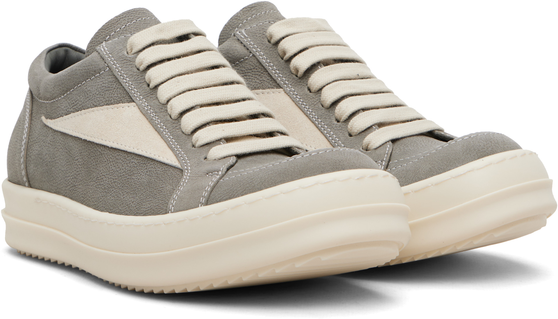 Rick Owens: Khaki Temple Vintage Sneakers | SSENSE