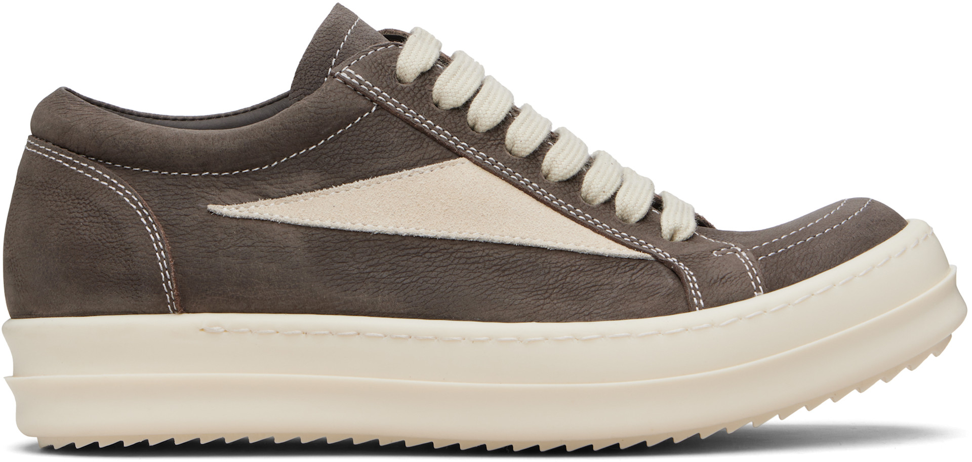 Rick Owens - Baskets rétro grises - Temple