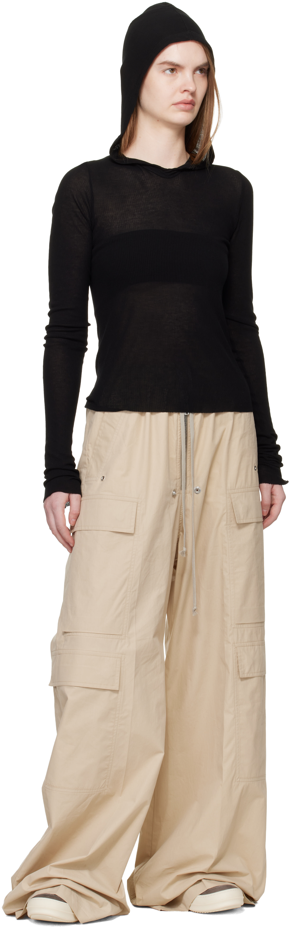 Rick Owens - Baskets rétro grises - Temple