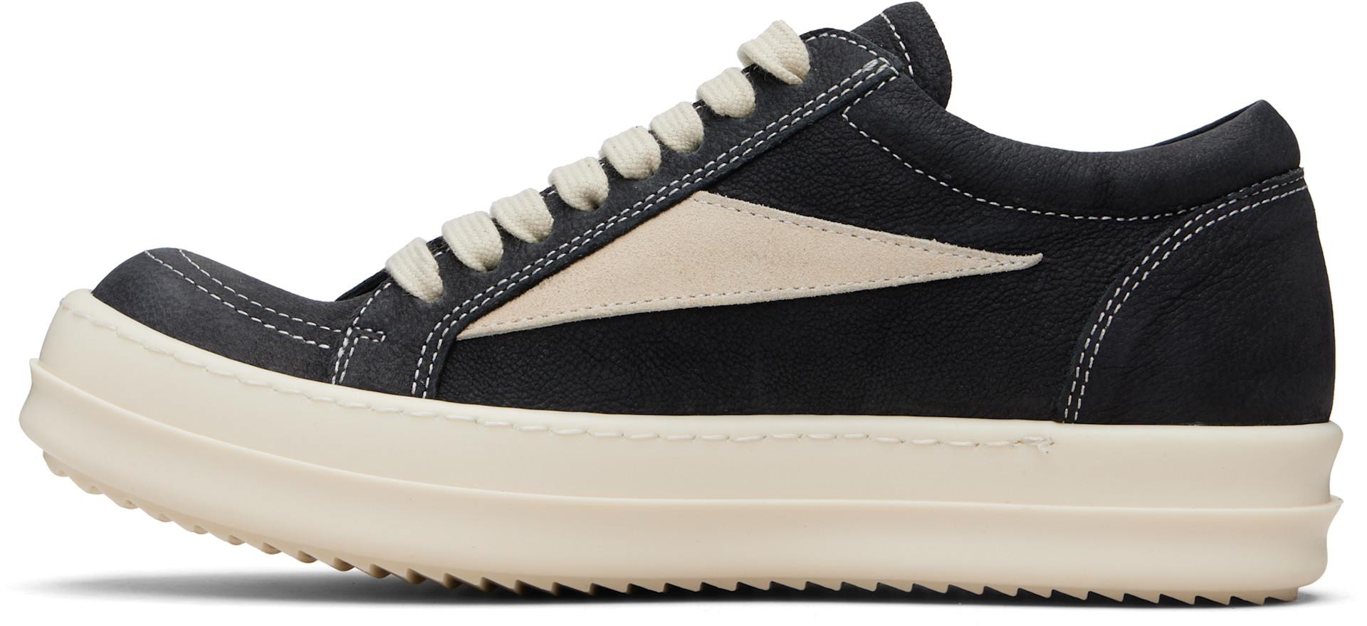 Rick Owens - Baskets rétro noires - Temple