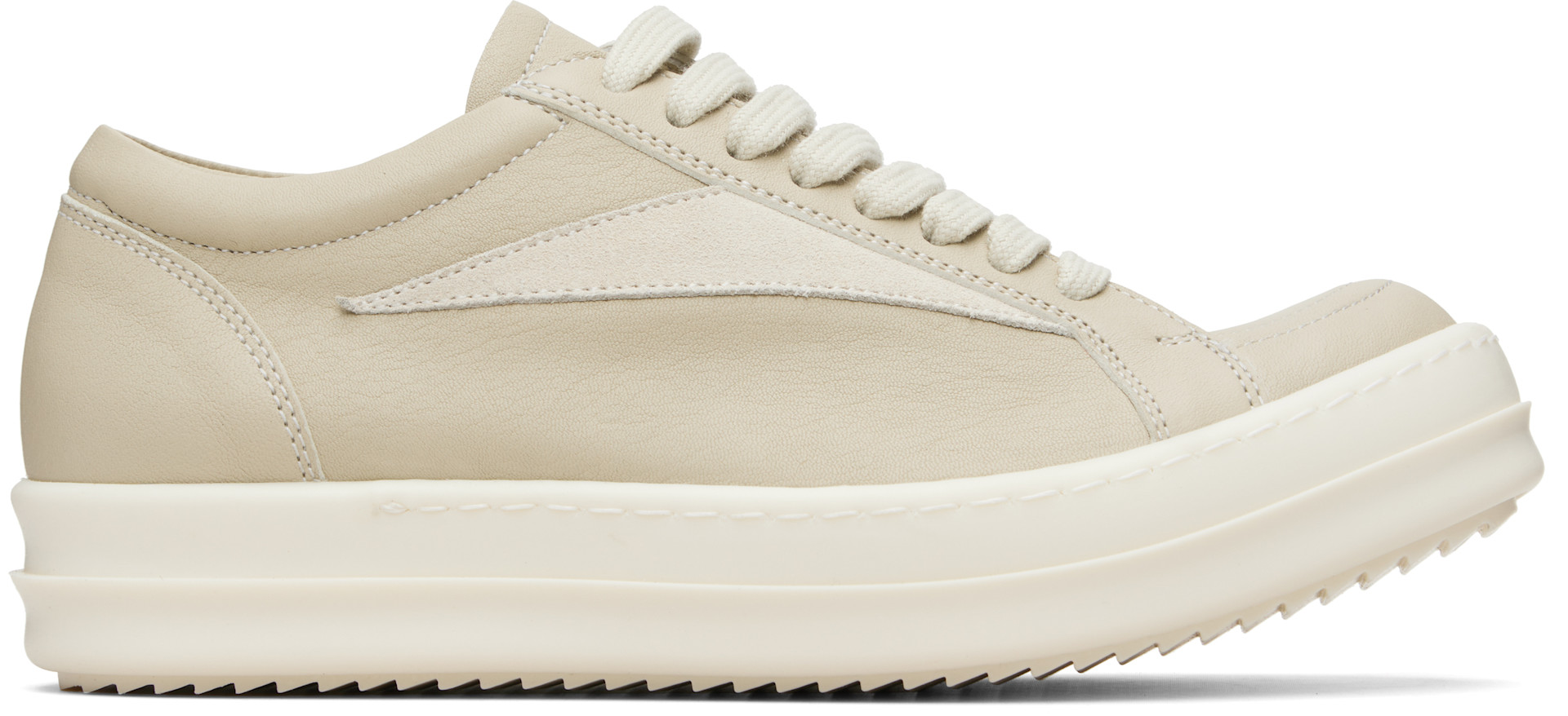Rick Owens - Baskets rétro beiges - Temple